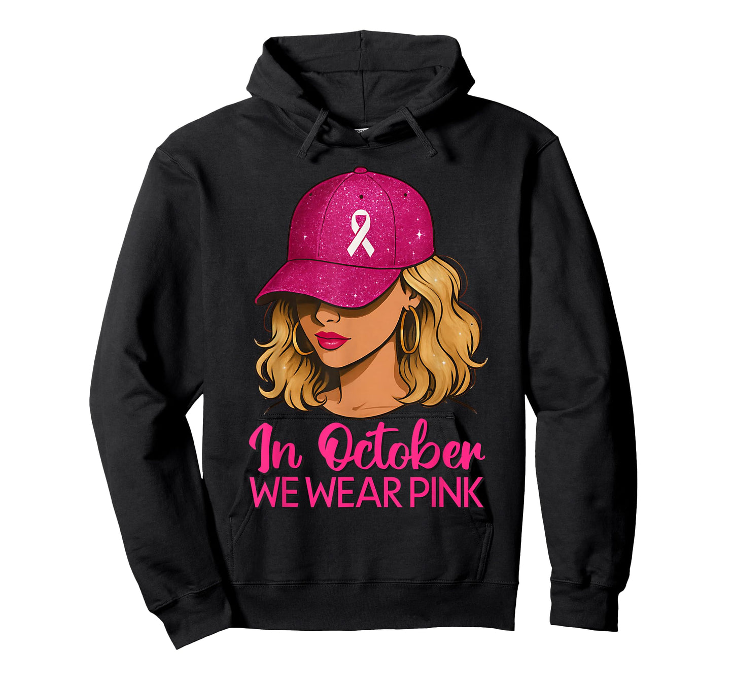 in October We Wear Pink Breast Cancer Awareness for Women T-Shirt