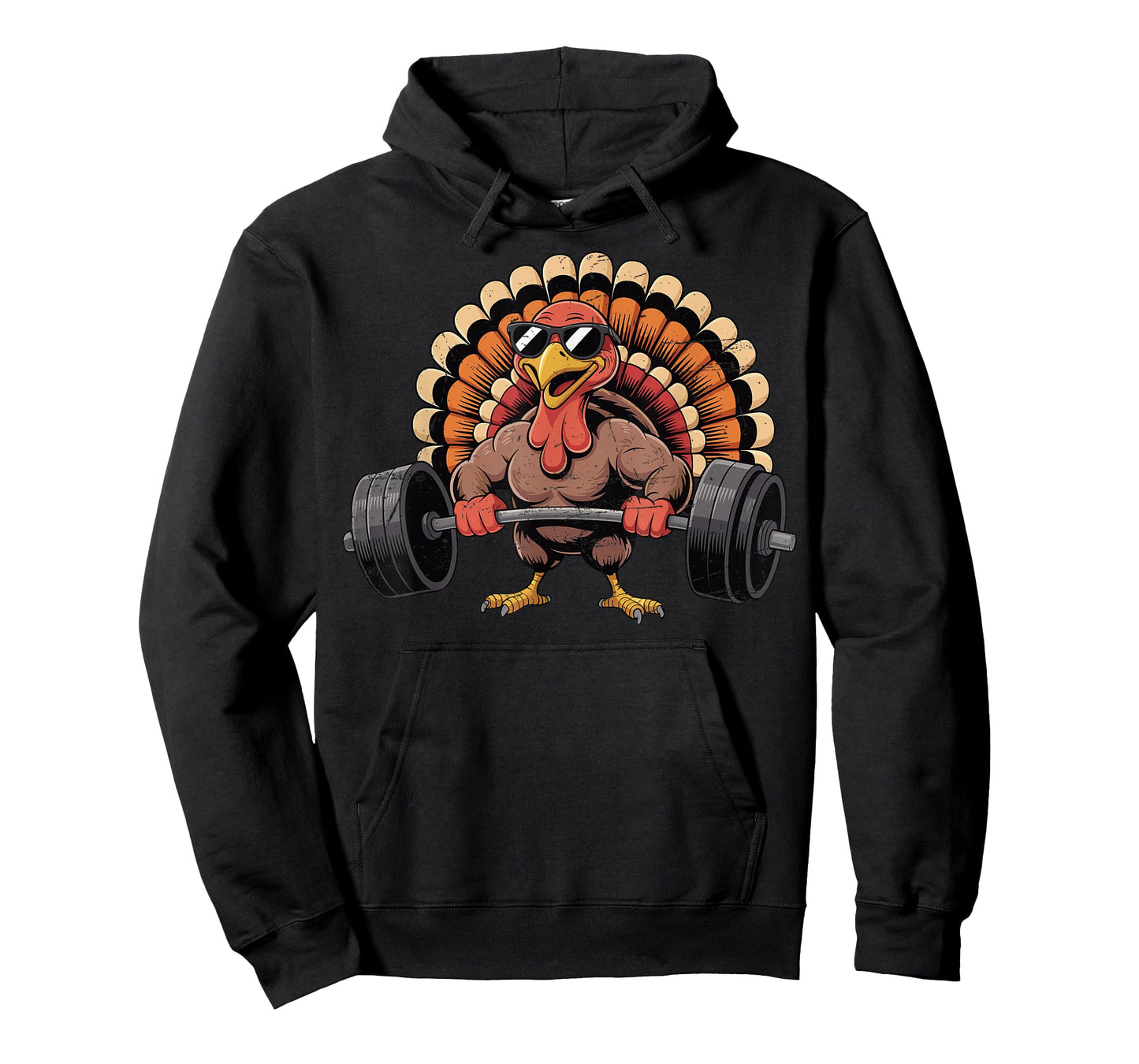 Thanksgiving Workout Turkey Barbell Lift Gym Men Women T-Shirt