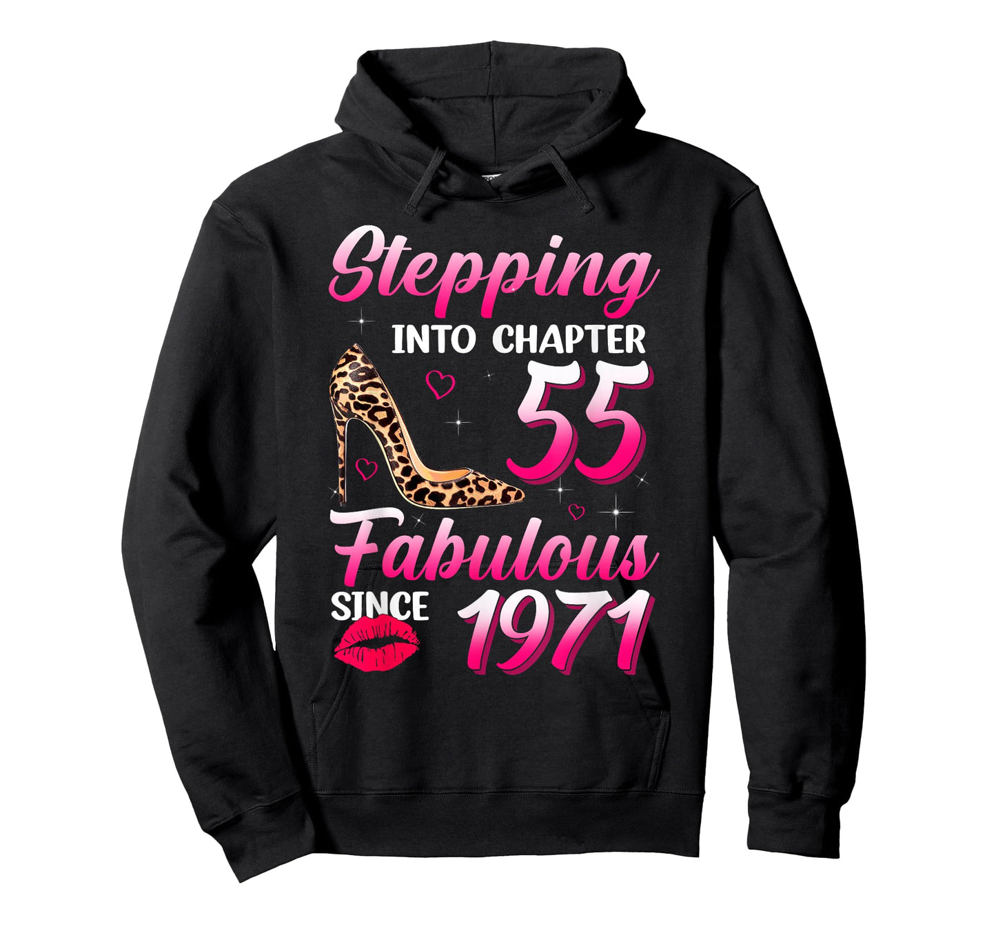 Stepping Into Chapter 55 Fabulous Since 1971 55th Birthday T-Shirt
