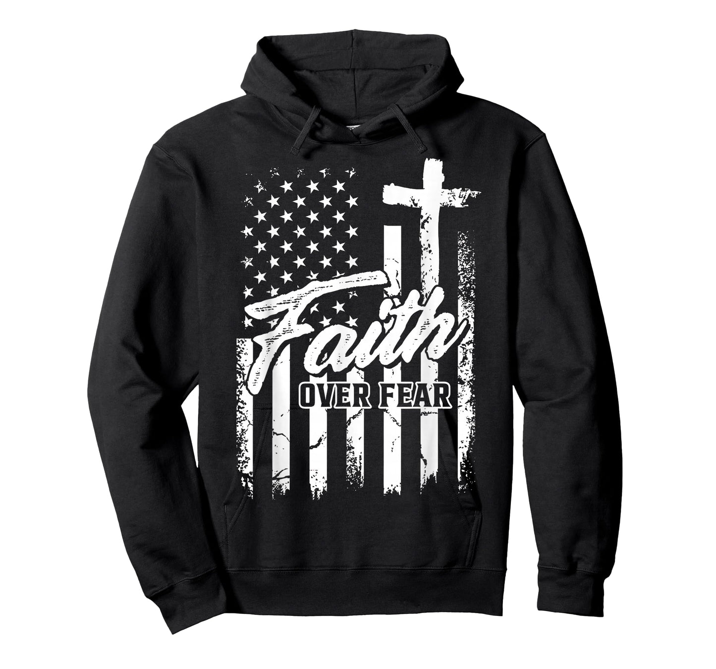 Red Freedom Shirt Faith Over Fear USA Flag Patriotic T-Shirt