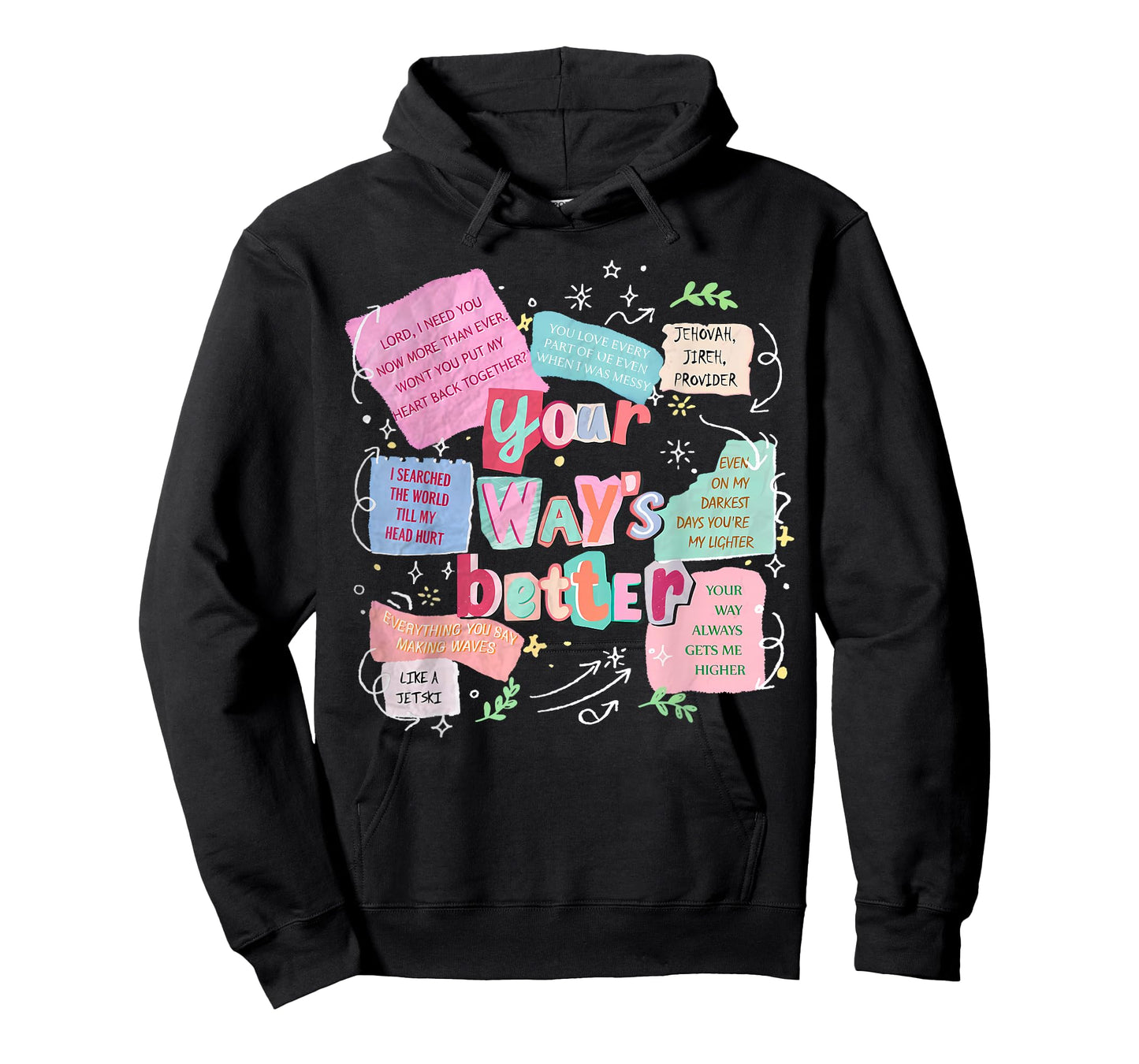 Your Way’s Better Bible Verse Jesus Way Faith Coquette Retro T-Shirt