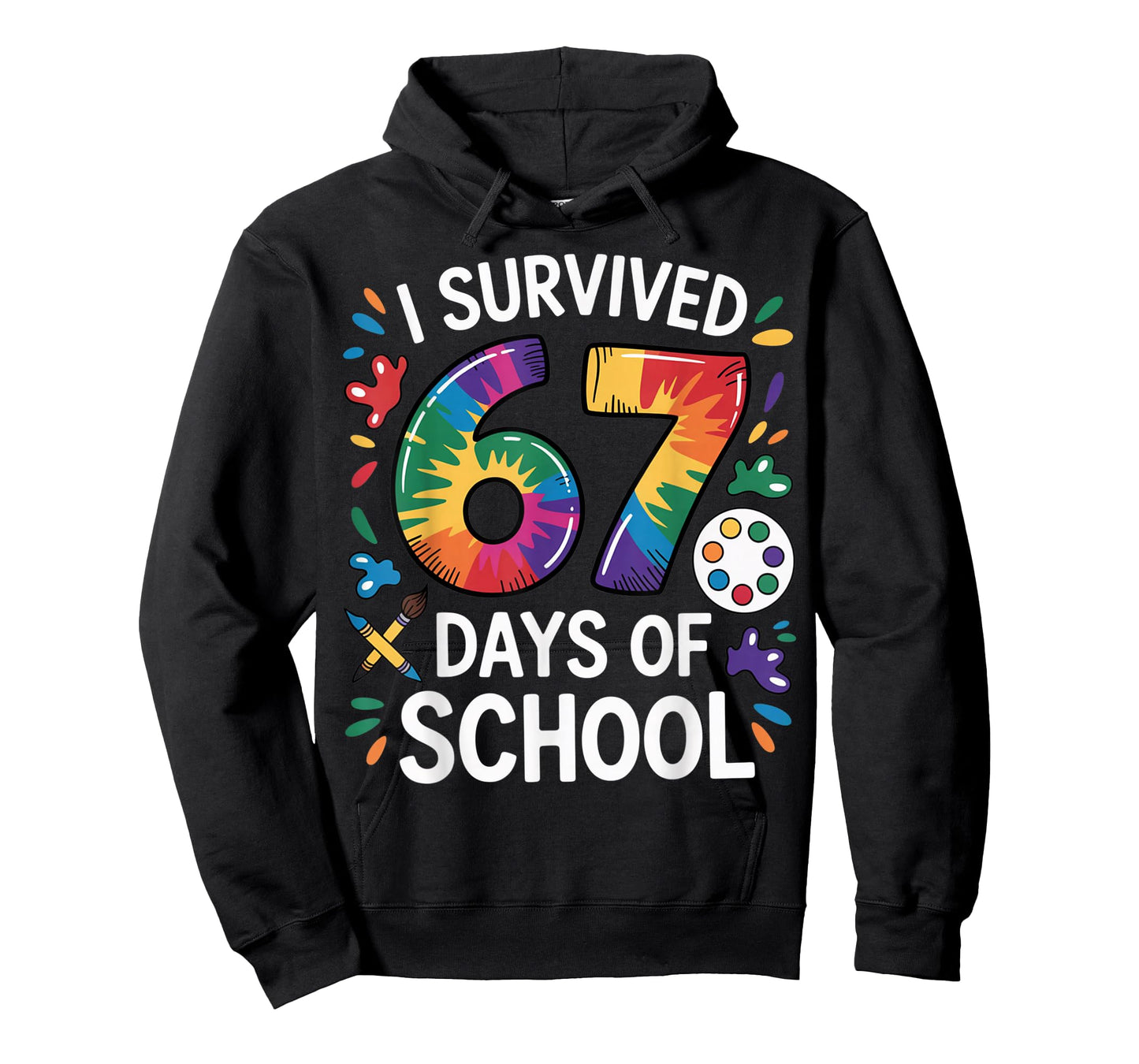 I Survived 67 Days of School Meme Women Teacher Student T-Shirt