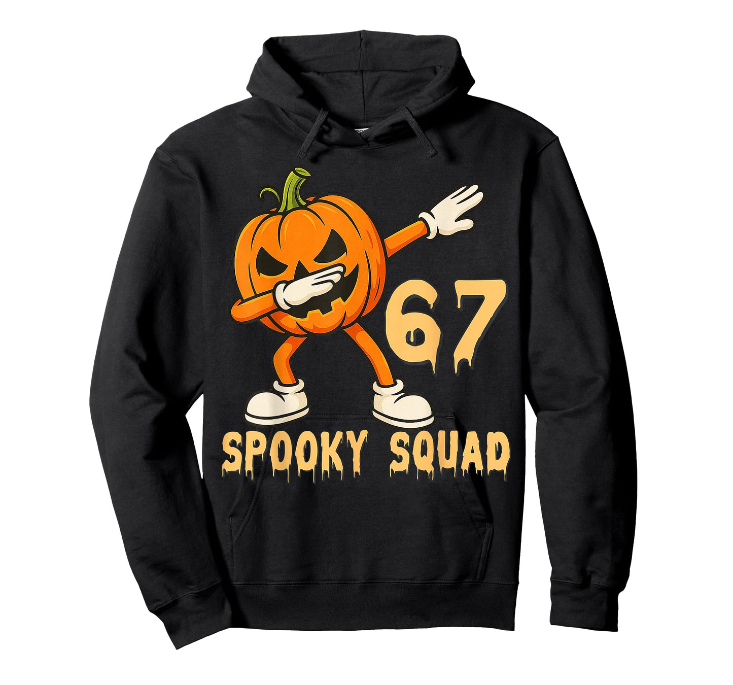 Spooky Squad Pumpkin 67 Halloween Meme 6 7 Numbers Six Seven T-Shirt