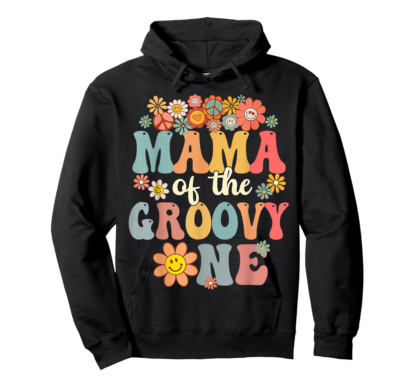 Retro Mama of Groovy One Matching Family 1st Birthday T-Shirt
