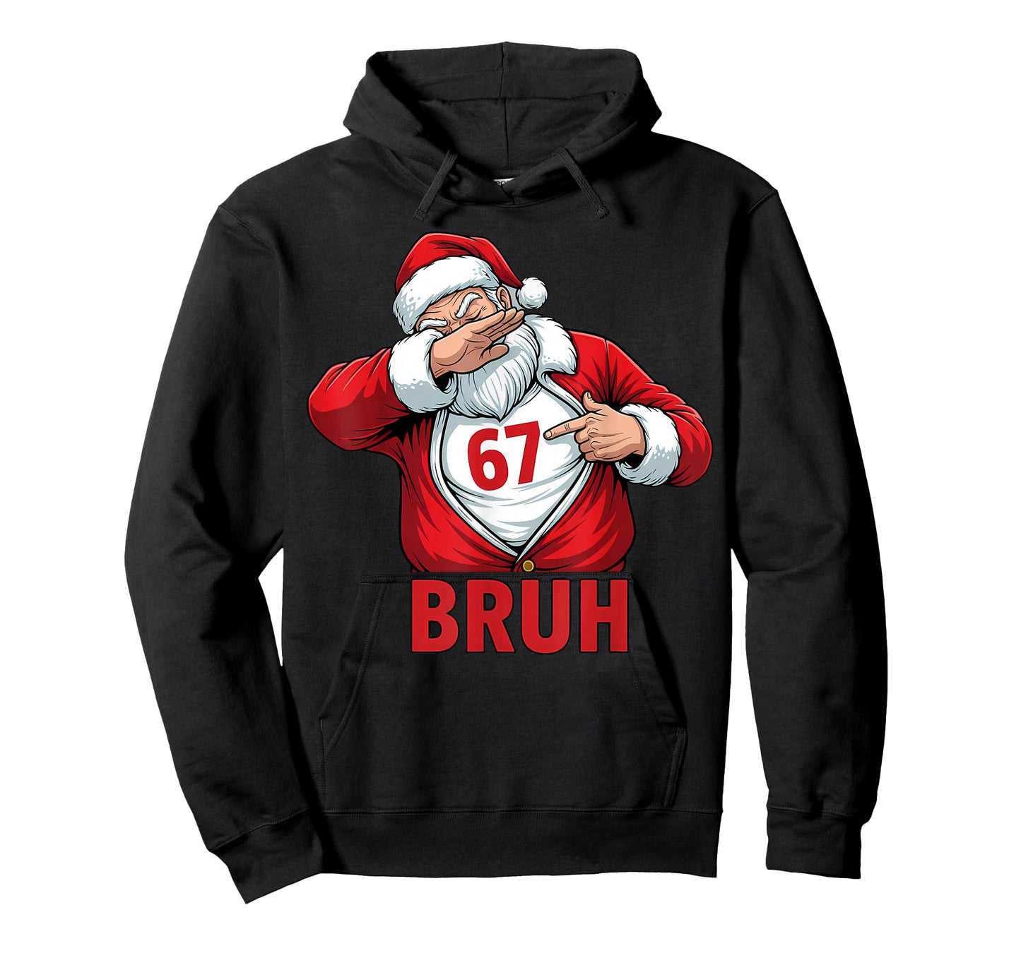 Christmas Santa Dab Dance 67 Bruh Meme Funny Girls Boys Kids T-Shirt