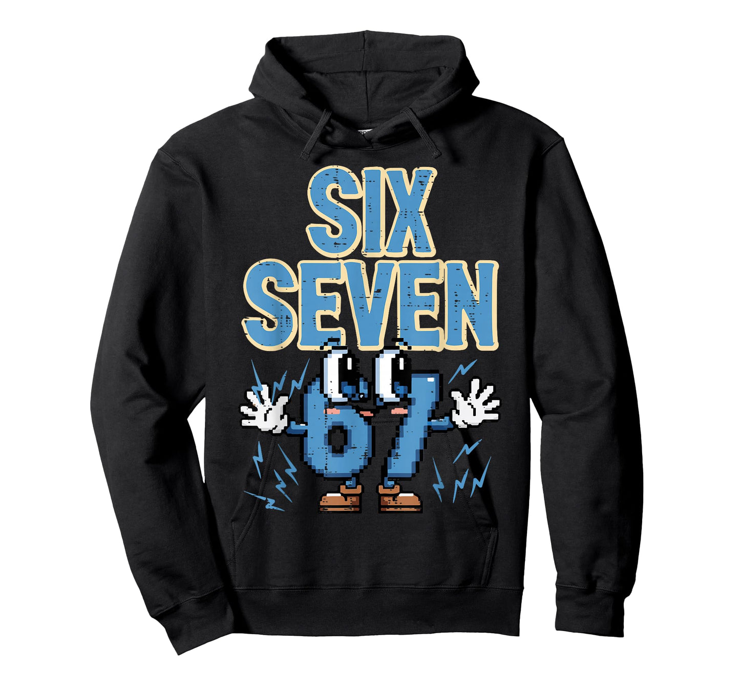 Six Seven 67 Eyes Funny 6 7 Meme Gen Alpha Boys Girls Kids T-Shirt