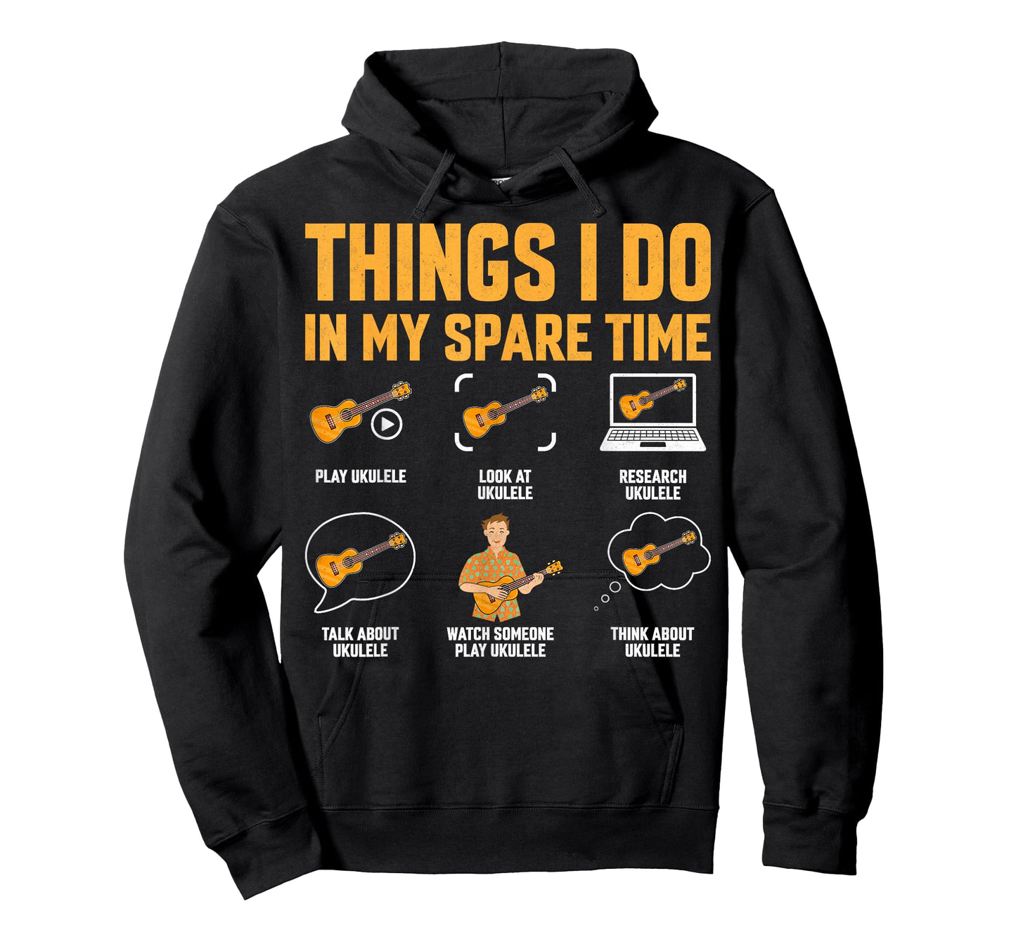 Things I Do in My Spare Time - Ukulele Lover Gifts T-Shirt