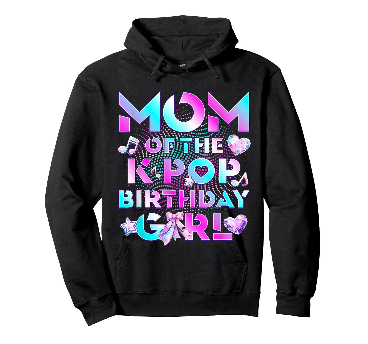 Mom of K Pop Birthday Girl Cute Birthday Family Party T-Shirt