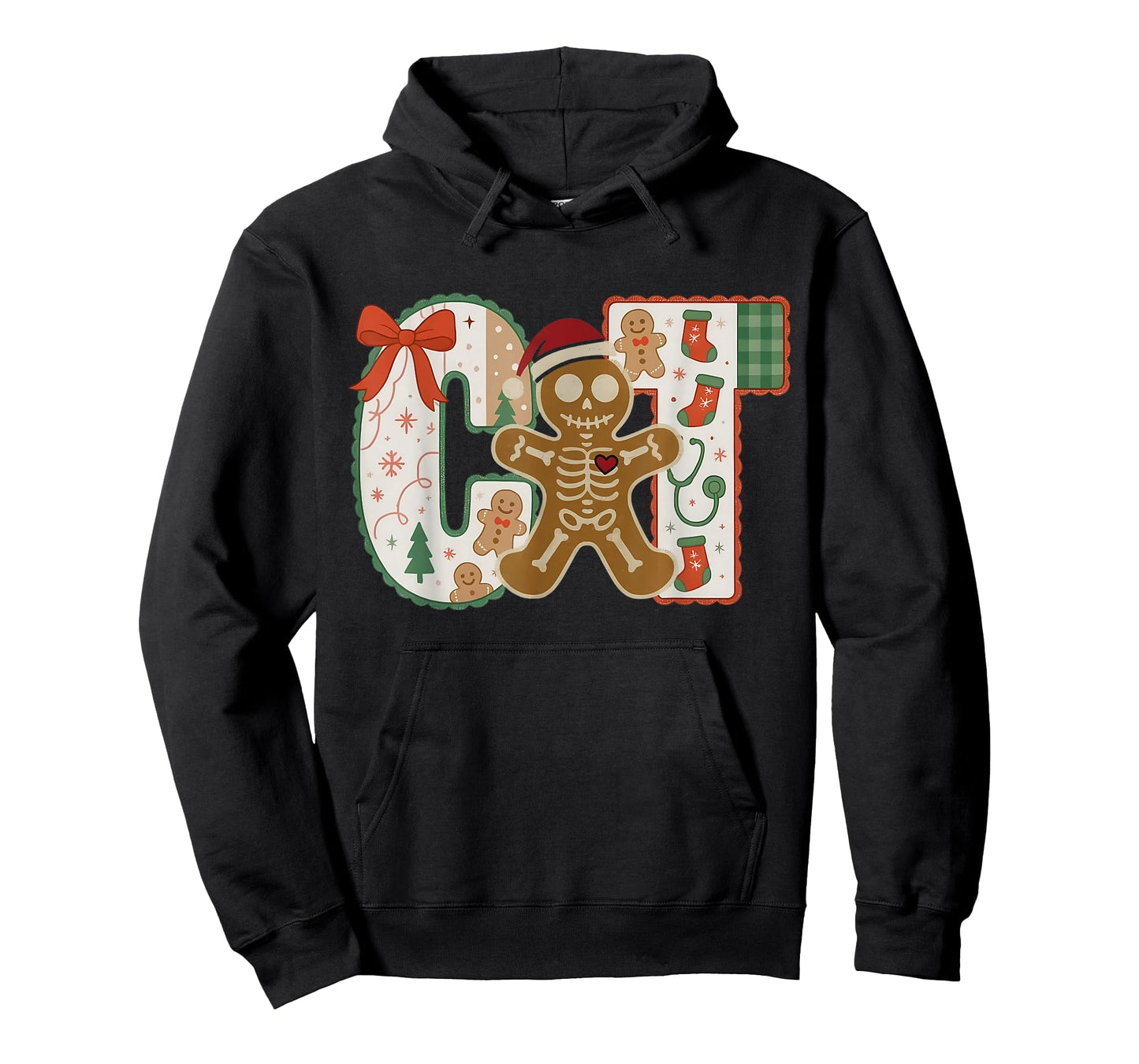 Gingerbread CT Technologist CAT Scan Tech Radiology Xmas T-Shirt