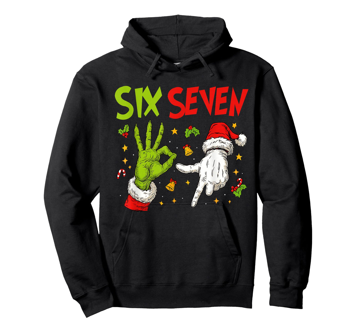 Trending Six Seven Meme Christmas 67 Xmas Men Women Kids T-Shirt