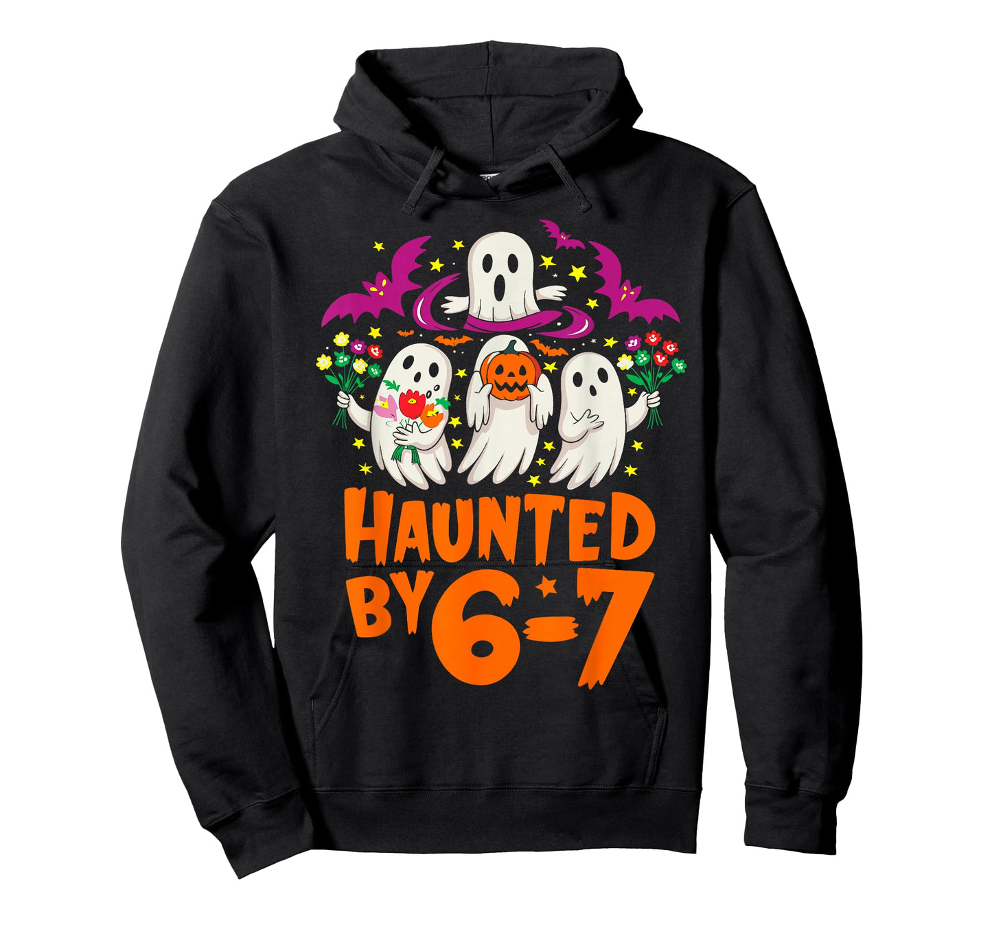 Haunted by 67 Funny Six Seven Meme Spooky Ghost Halloween T-Shirt
