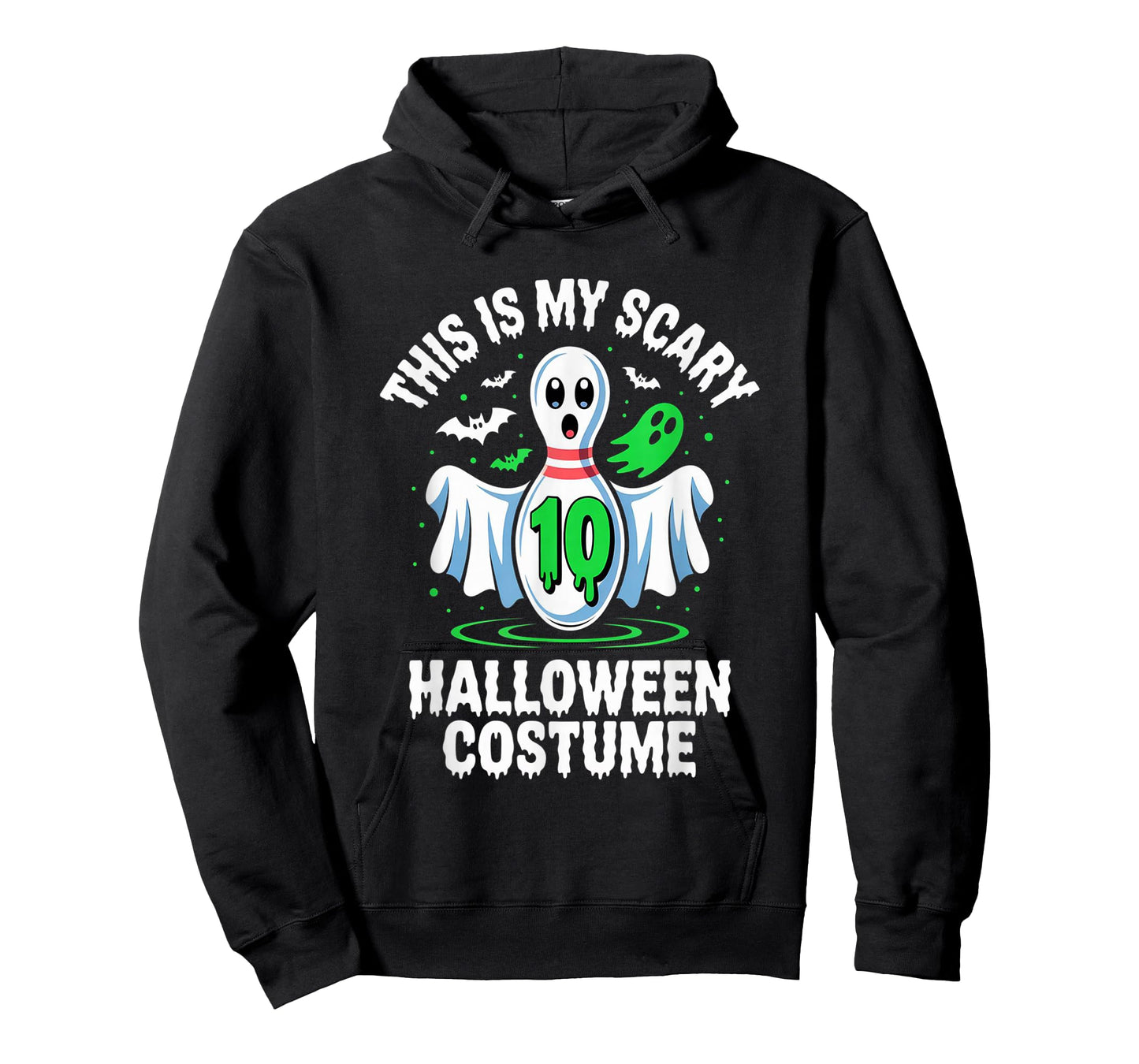 Funny Bowling Ghost This is My Scary Halloween Costume T-Shirt