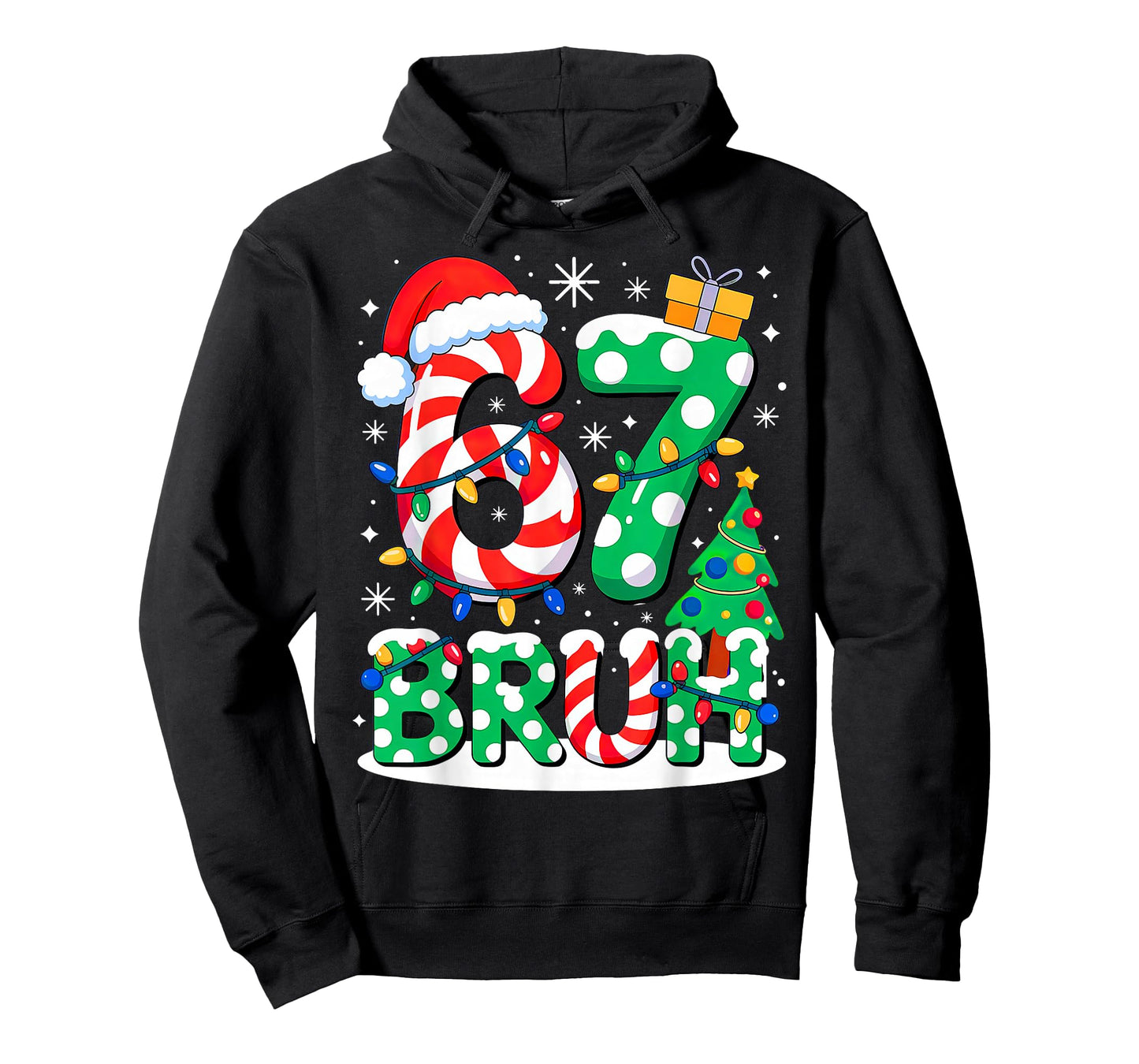 Bruh 67 Six Seven 6 7 Meme Christmas T-Shirt