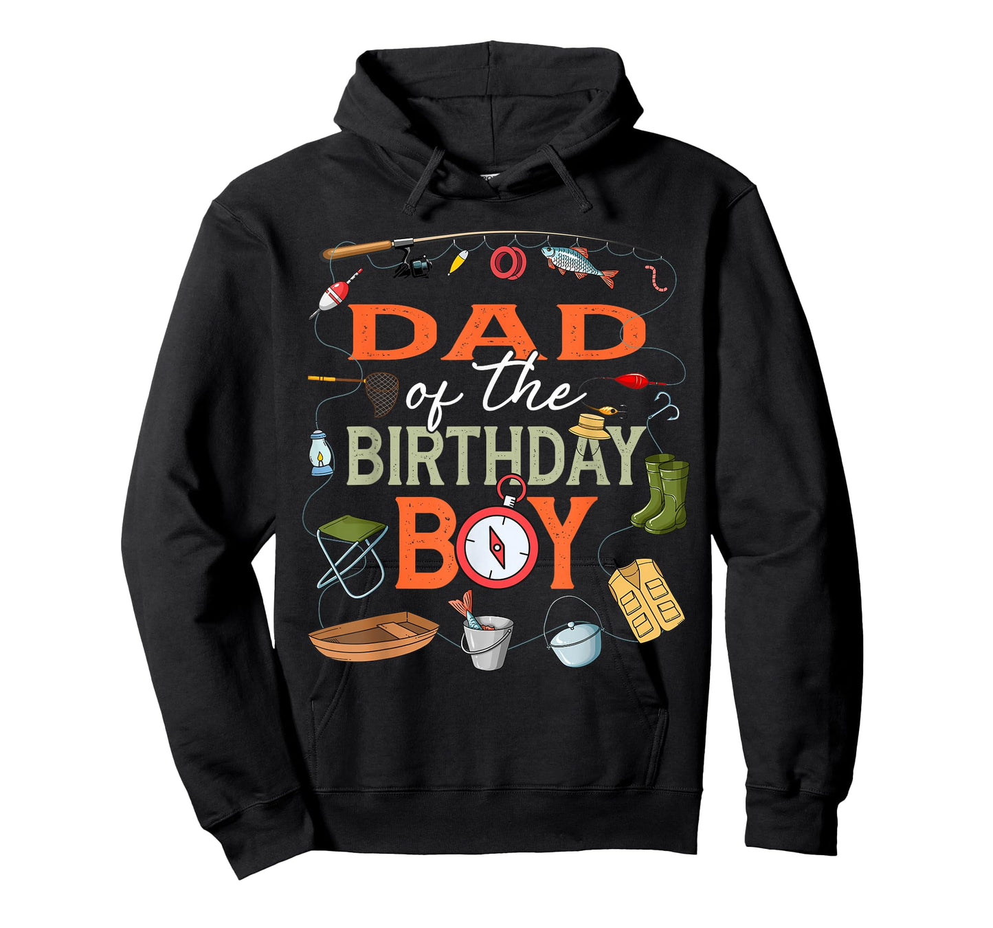 Dad of The Birthday Boy Fishing First Birthday Party T-Shirt