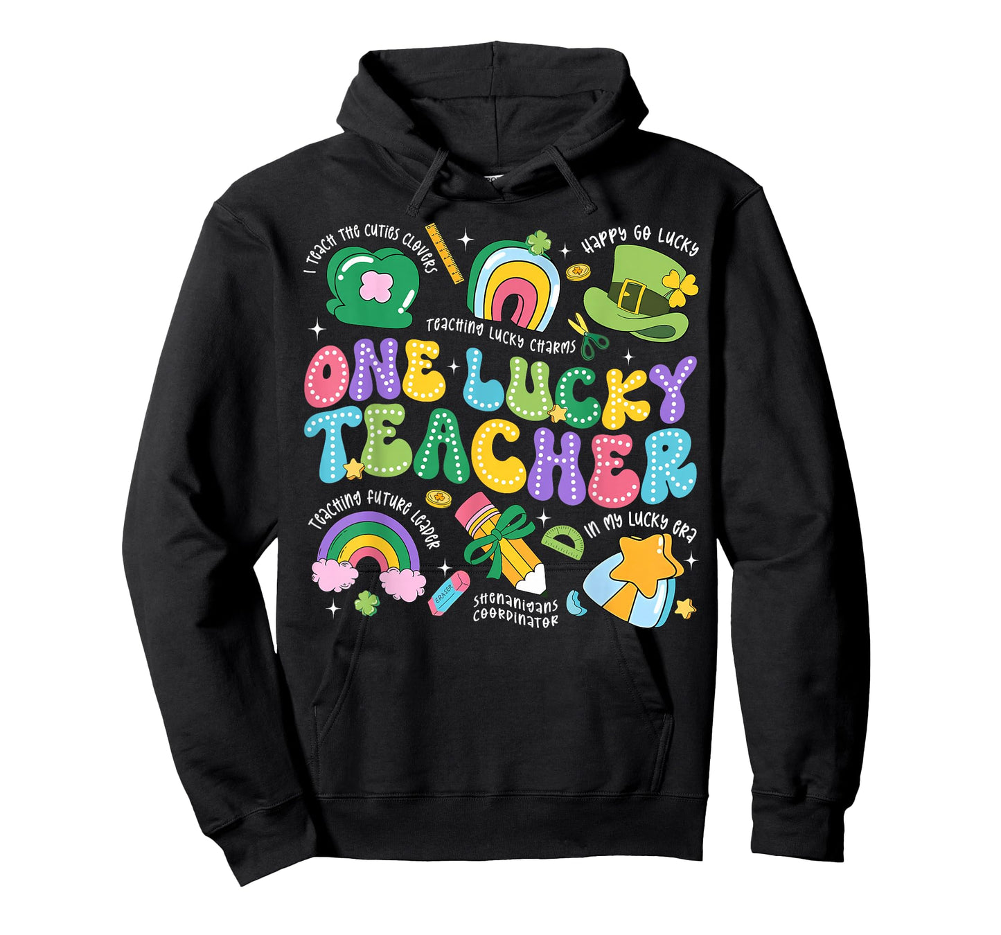 One Luckey Teacher St. Patrick's Day Irish Girl Kid Teacher T-Shirt