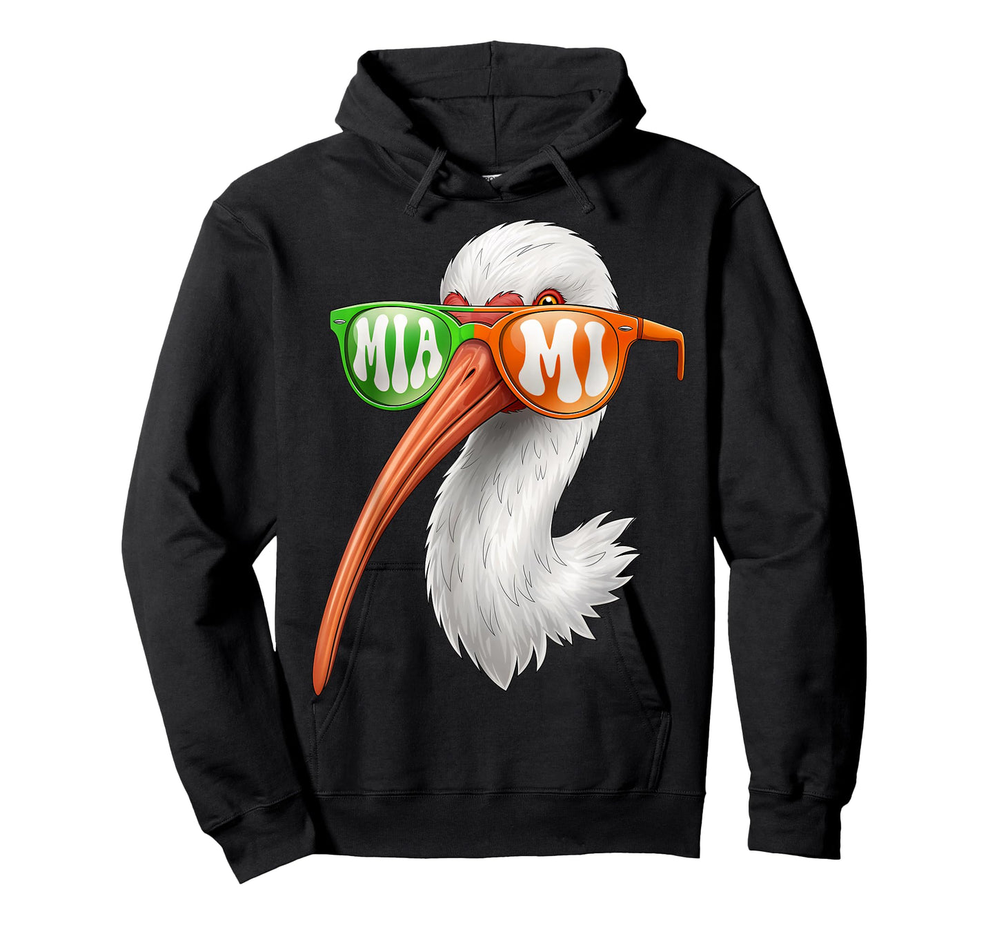 Vintage American White Ibis with Sunglasses for Men Women T-Shirt
