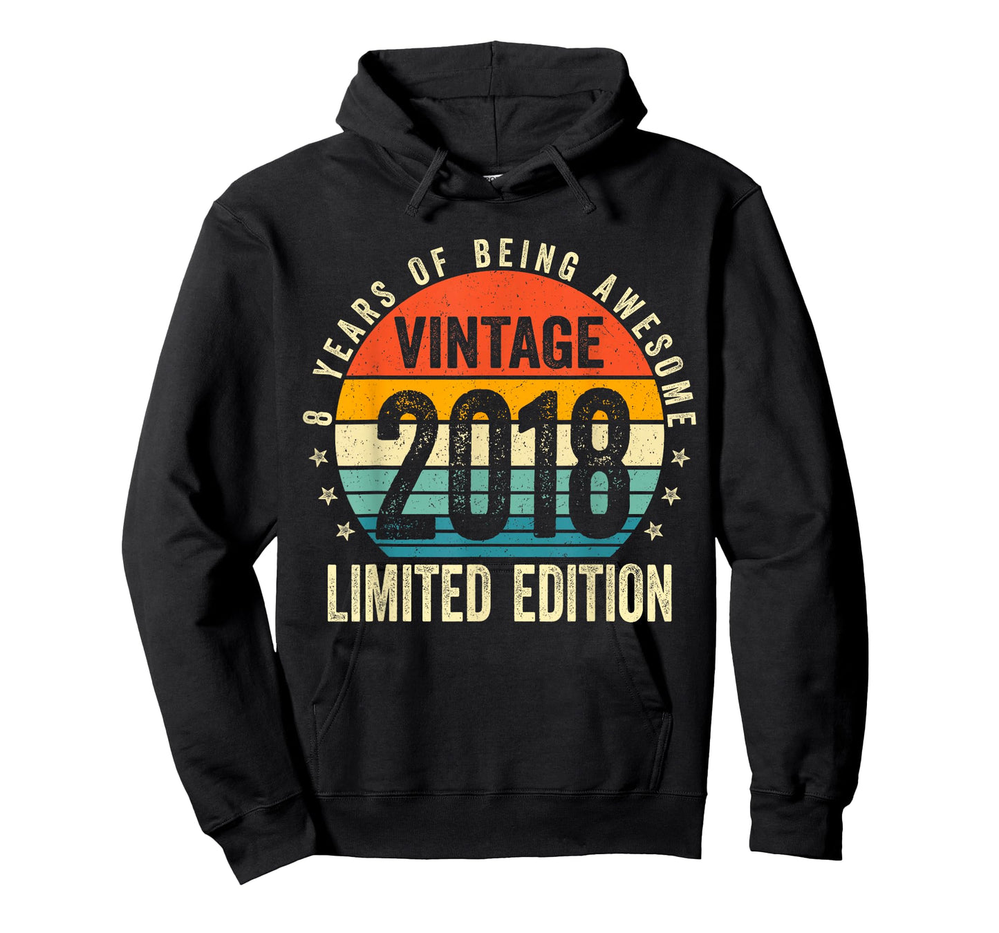 8 Year Gifts Old Vintage 2018 Limited Edition 8th Birthday T-Shirt