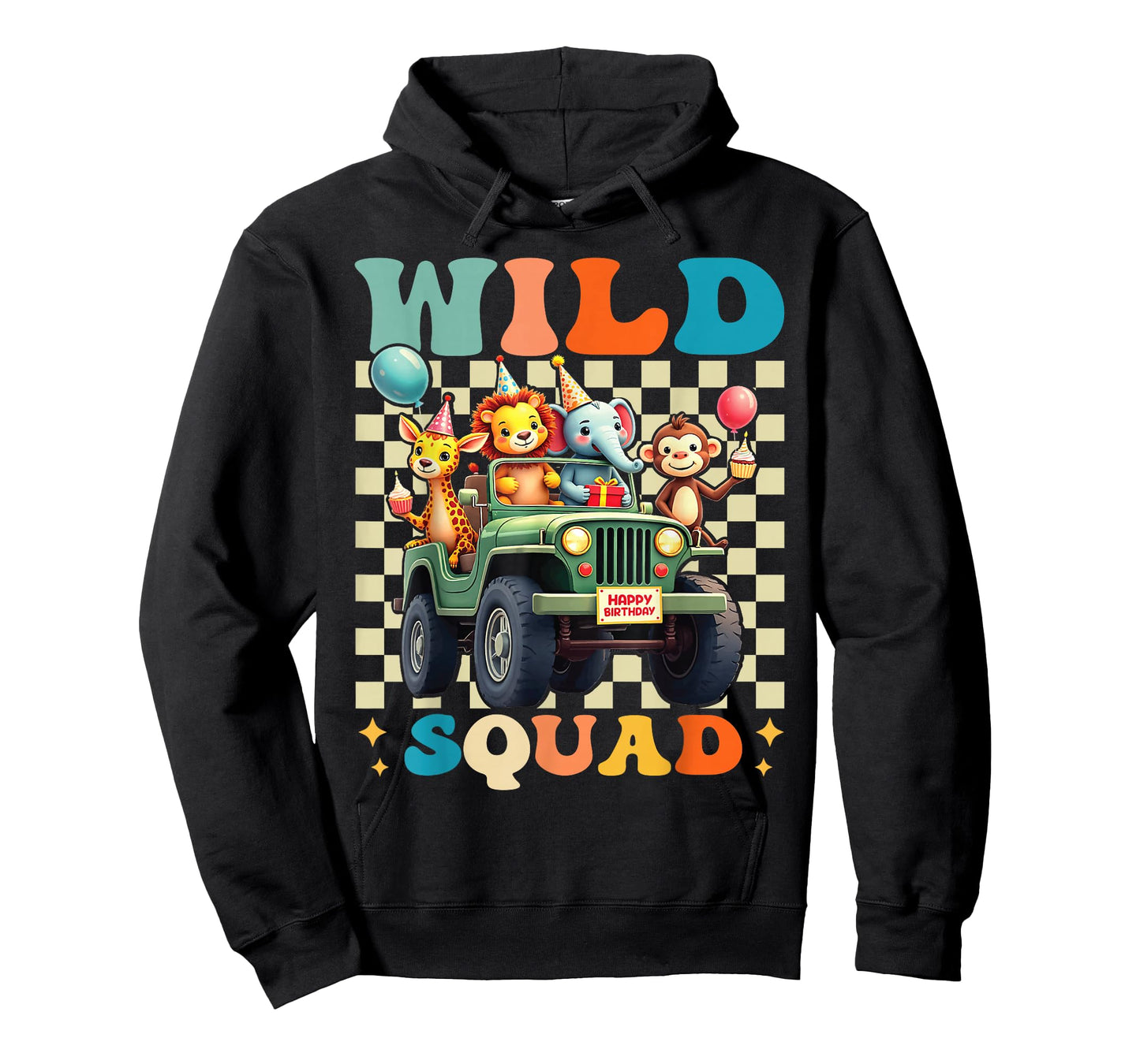 Wild Squad Zoo Born 2 be Wild Birthday Safari Jungle Animal T-Shirt