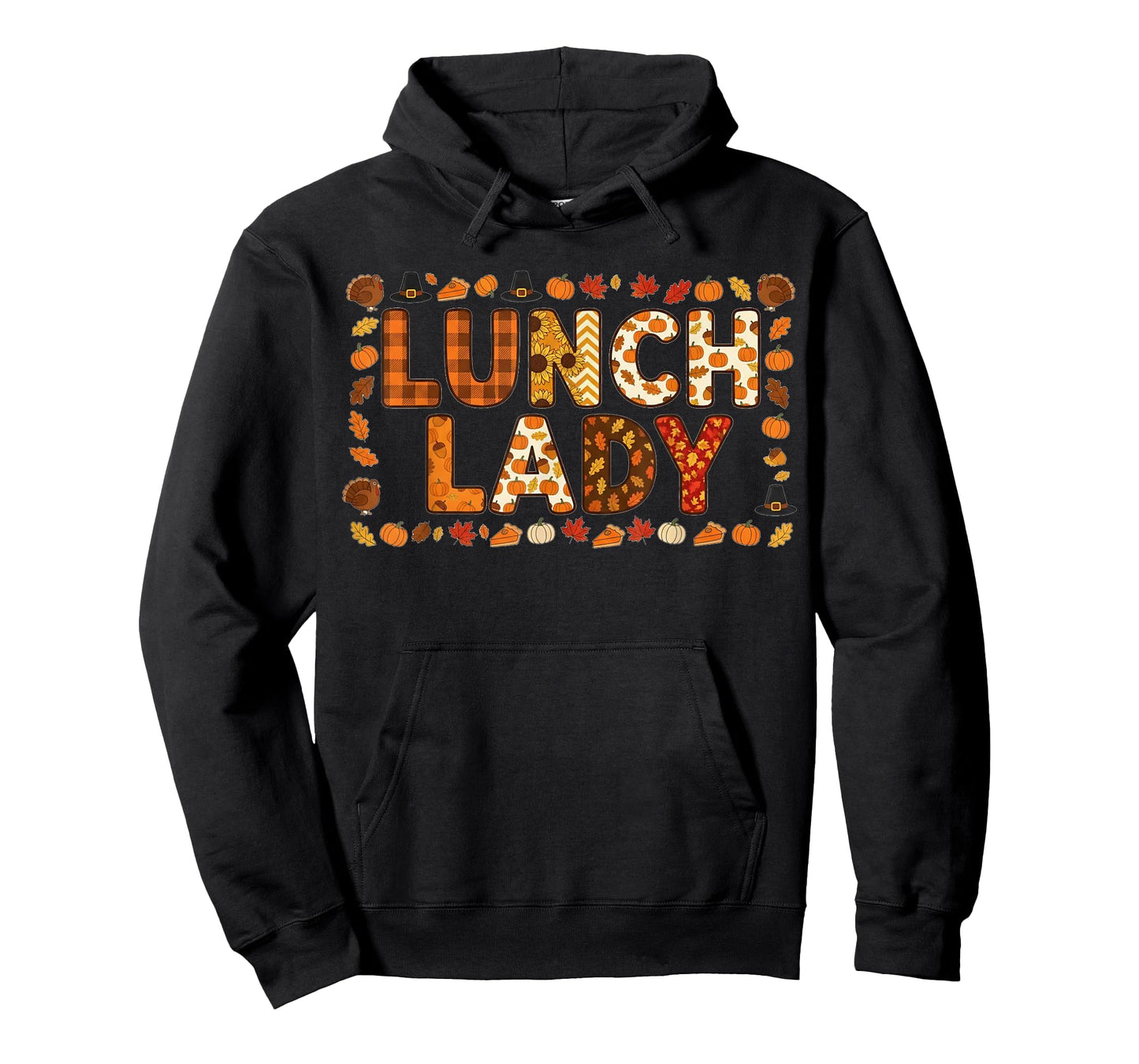 Fall Cafeteria Turkey Food School Lunch Lady Thanksgiving T-Shirt