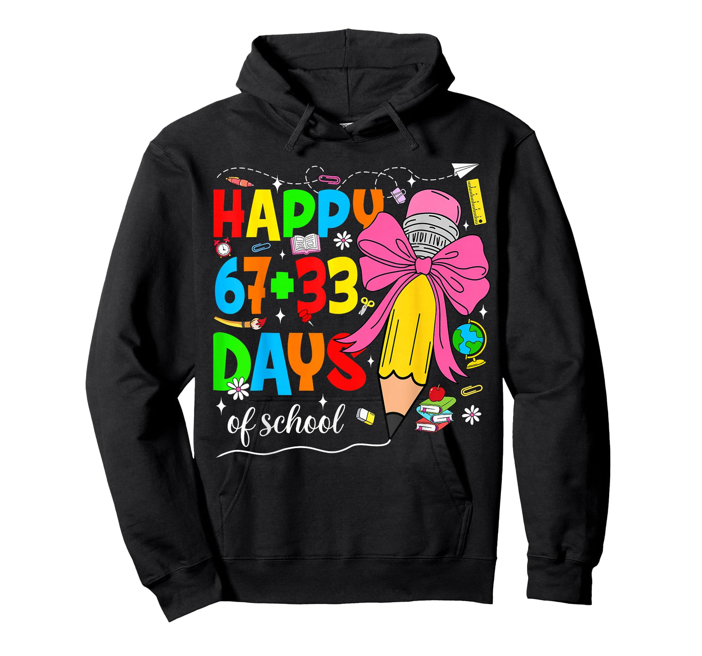 Happy 100 Days of School Pencil Teacher 100th Day of School T-Shirt