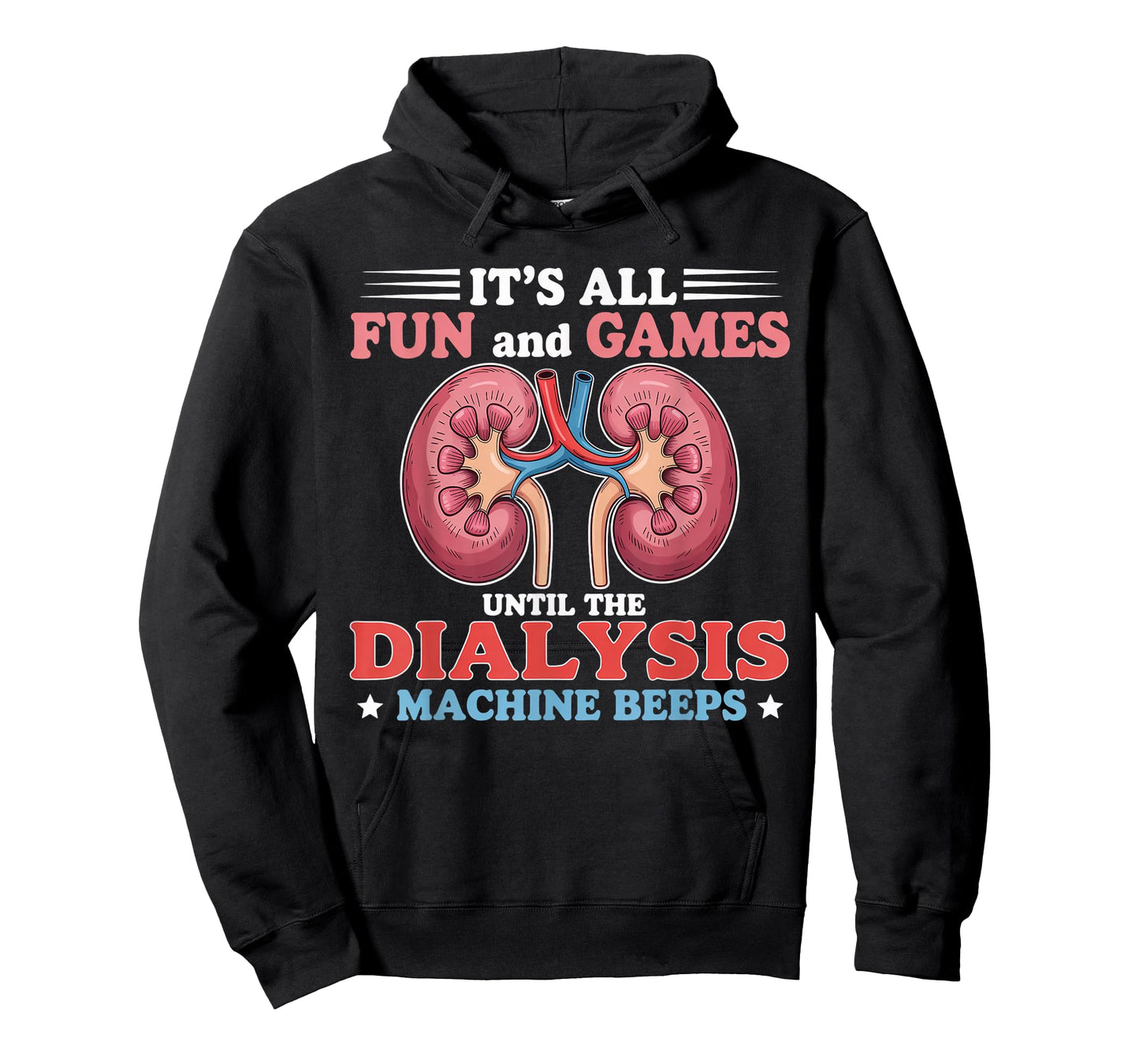 All Fun and Games Nephrology Tech Kidney Dialysis Nurse T-Shirt