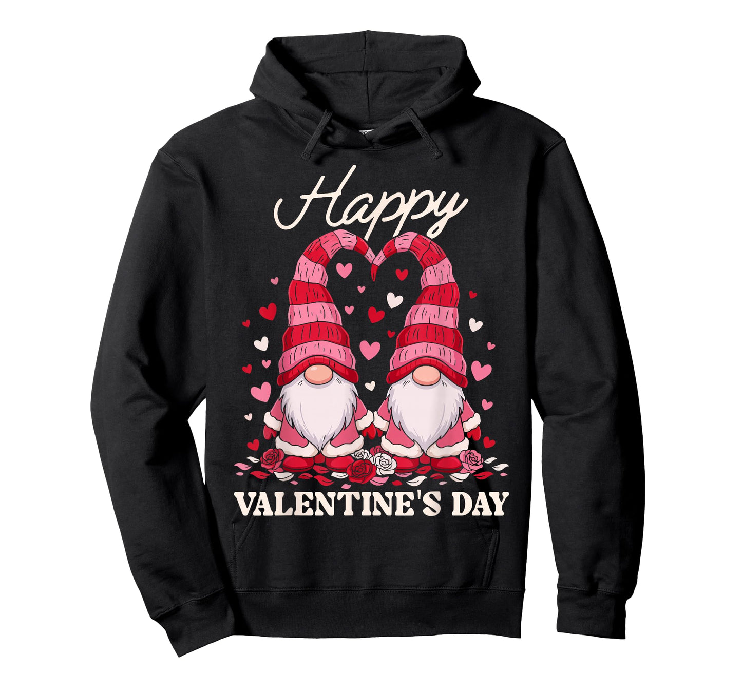 Happy Valentine Gnomes Cute Red Hearts Love Gnome Women T-Shirt