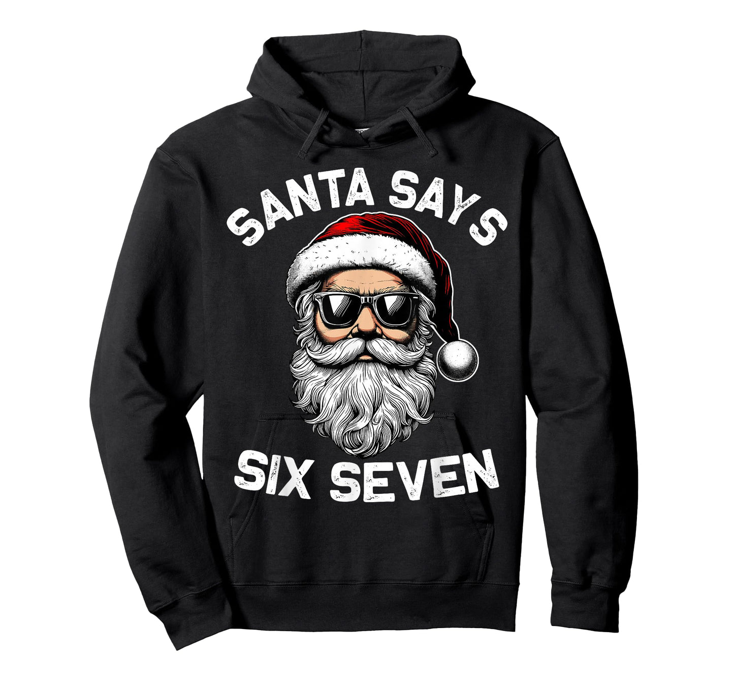 Funny Santa Says Six Seven Christmas 67 Meme Xmas Men Kids T-Shirt