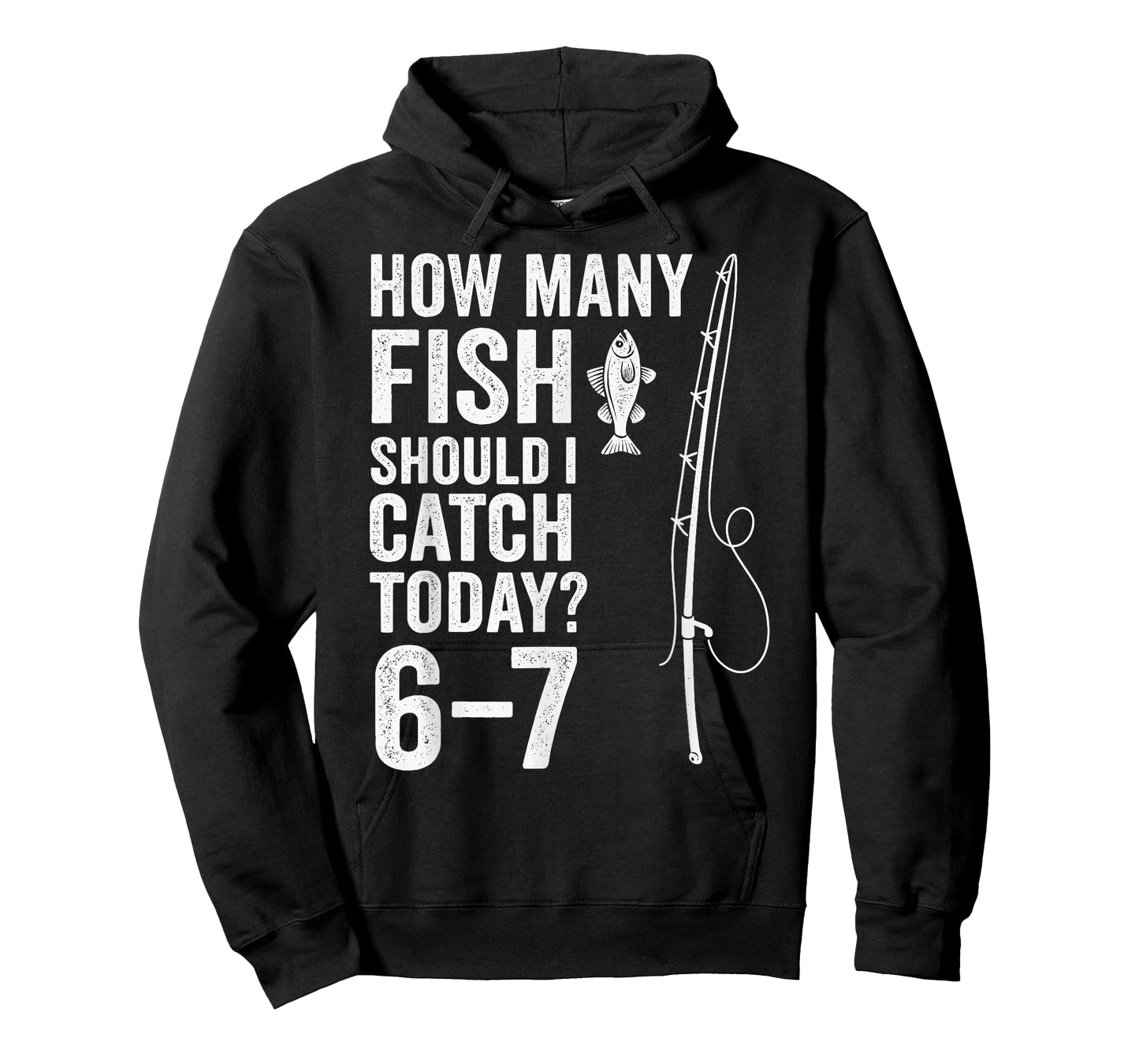 Six Seven Meme Fish Angler 6-7 Funny Fishing 67 T-Shirt