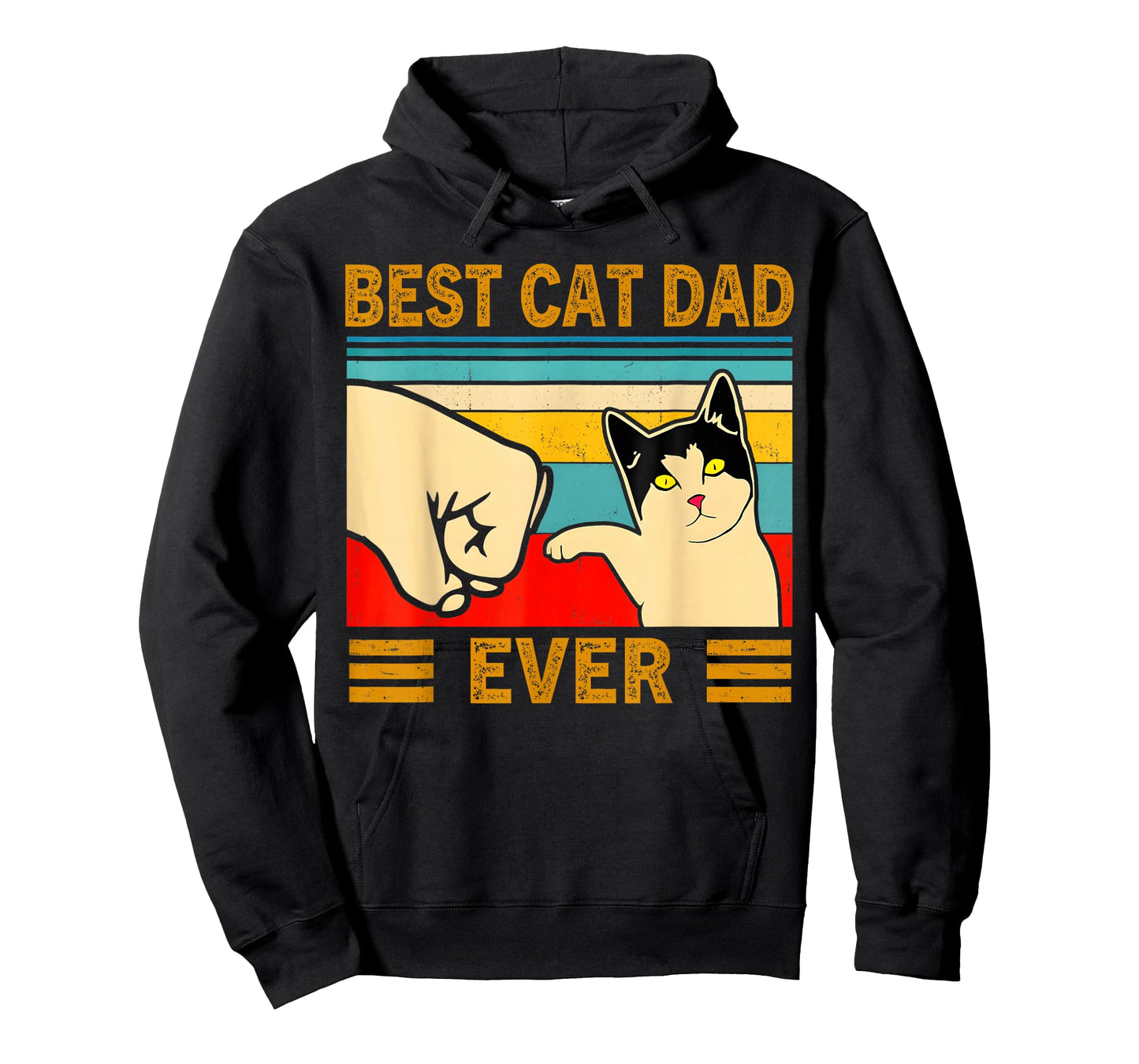 Cat-Shirt Men Best Cat Dad Ever Funny Cat Lover Gift T-Shirt