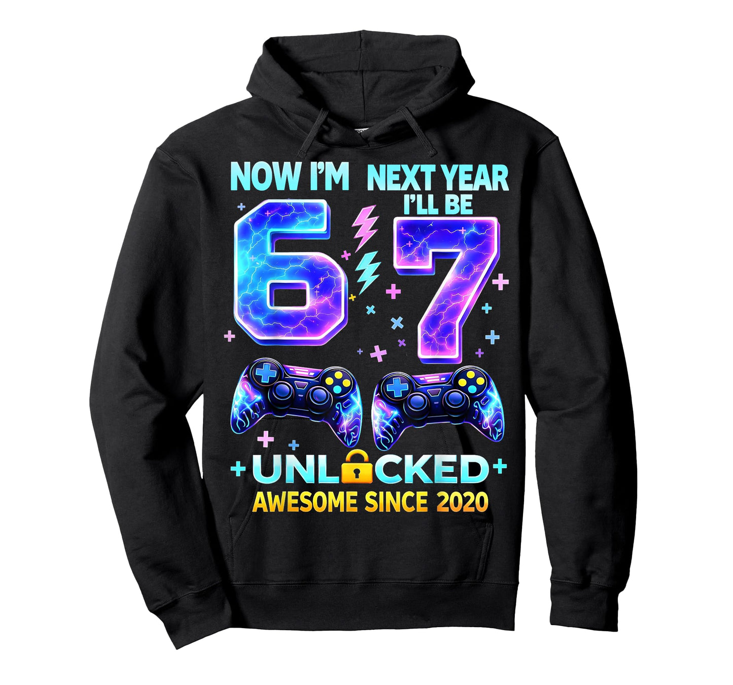 Now I’m 6 Next Year I’ll Be 7 Gaming Boy Gifts for Kids Boys T-Shirt