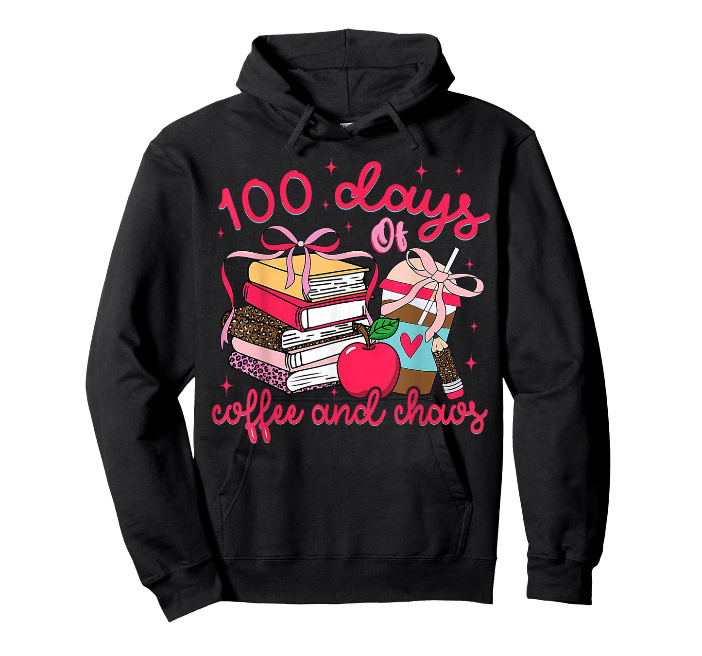 100 Days of Coffee Chaos Teacher 100th Day of School T-Shirt