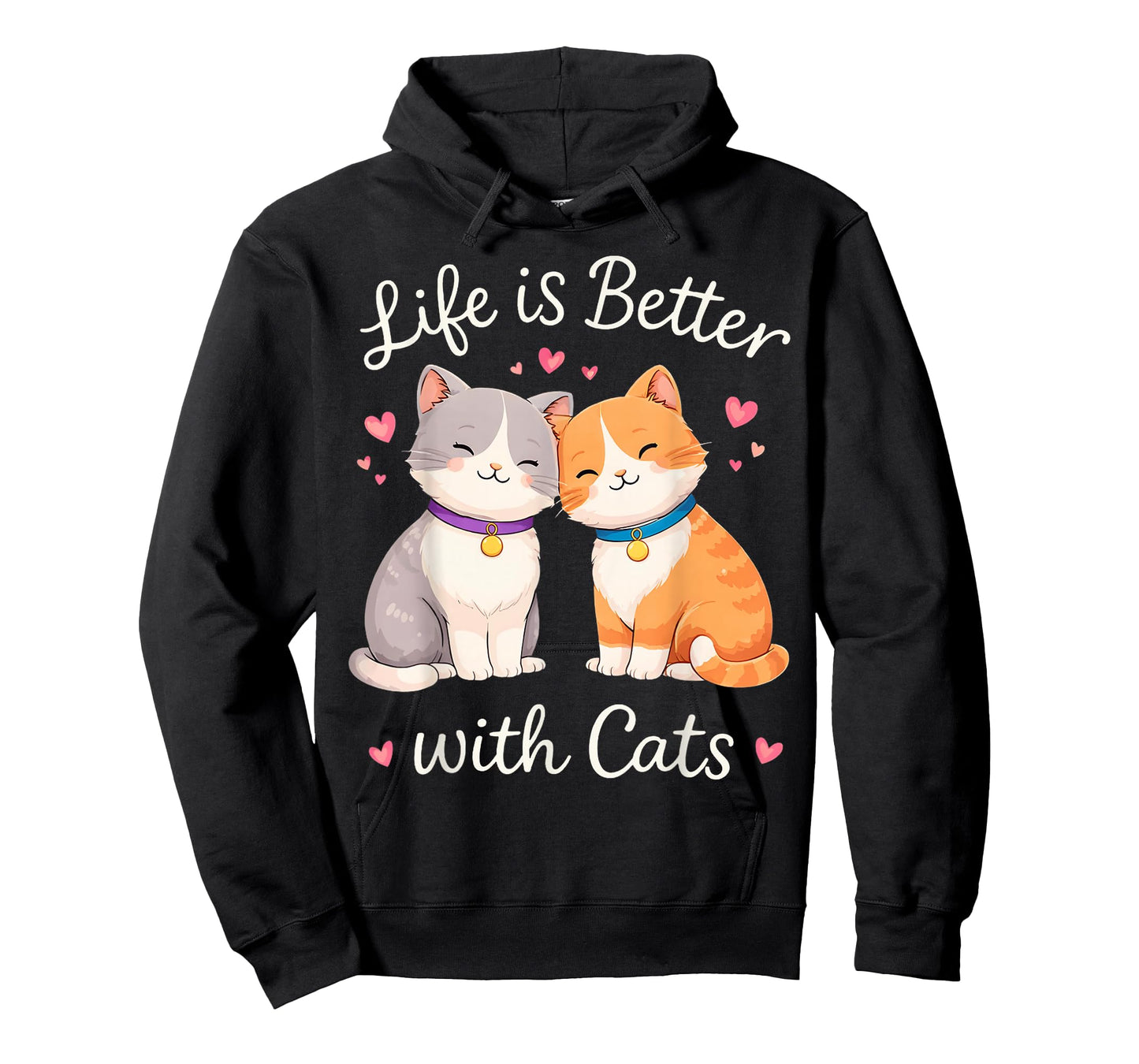Valentine's Cat Lover Life is Better with Cats T-Shirt