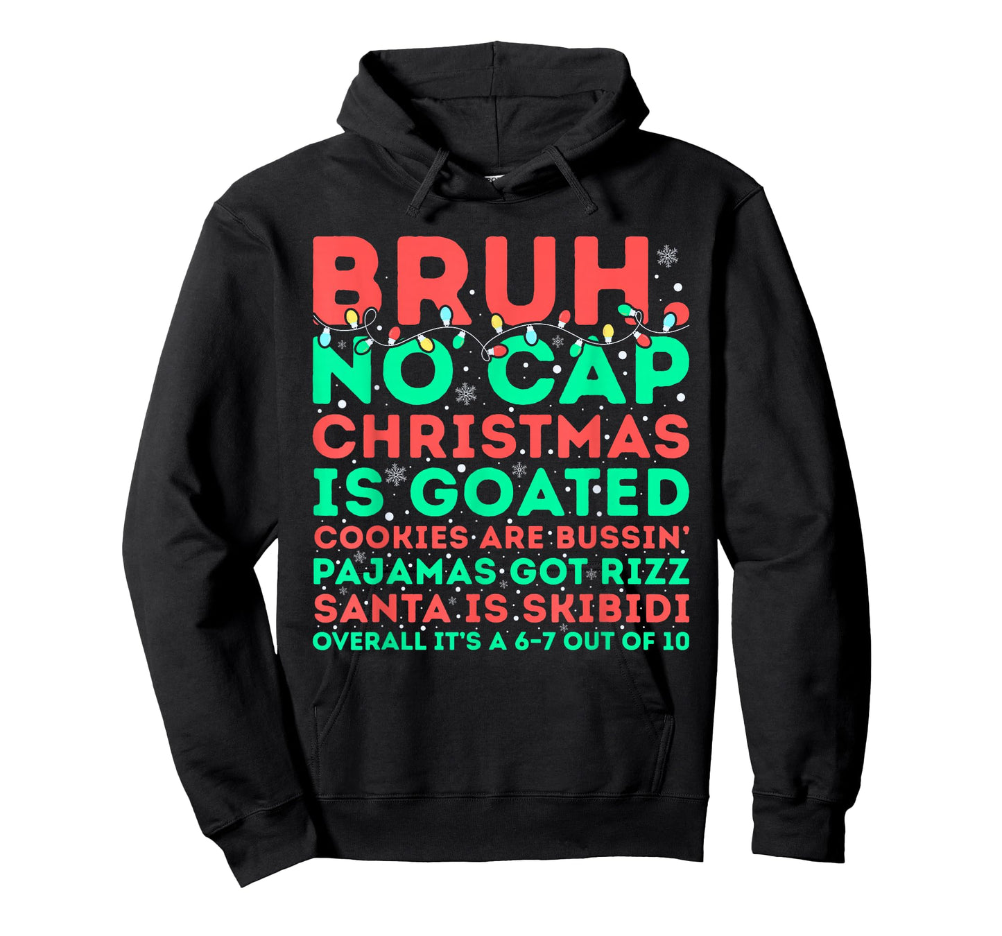 Funny Middle School Gen Alpha Slang Skibidi Rizz Christmas T-Shirt
