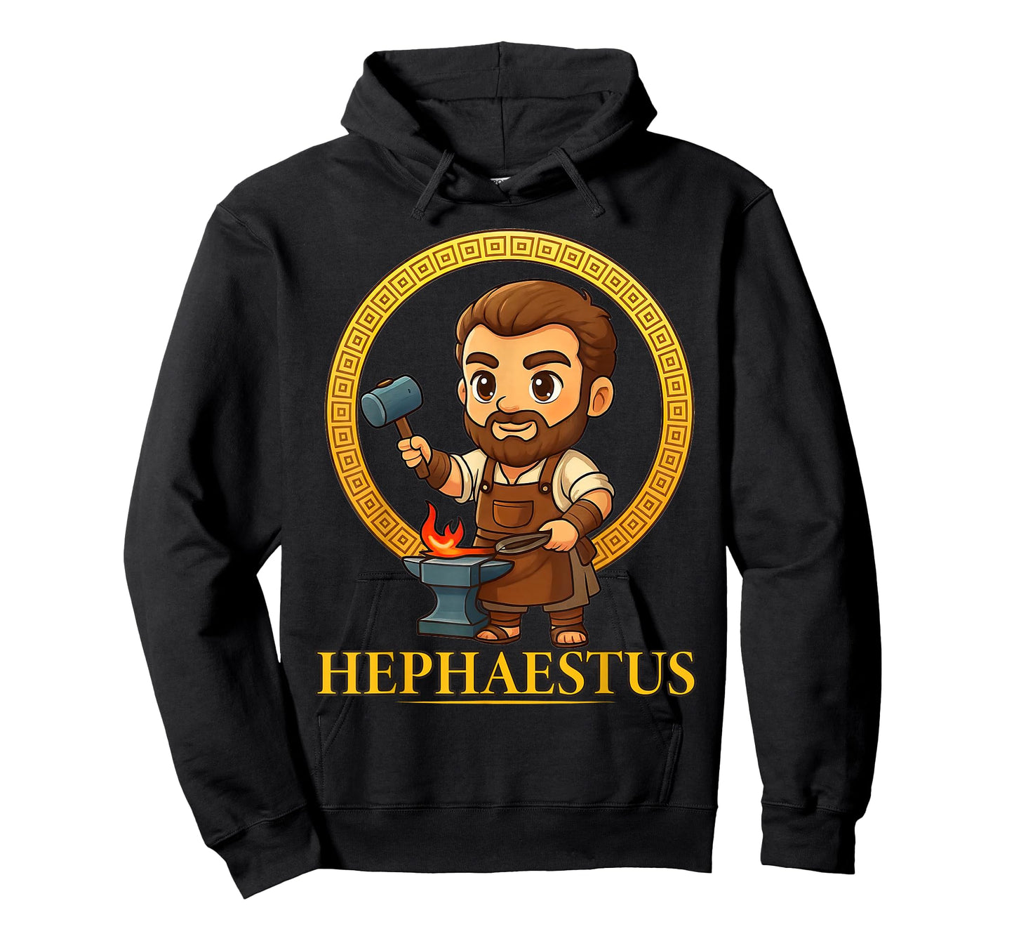 Cute Greek Mythology God Hephaestus Ancient Greece Chibi T-Shirt