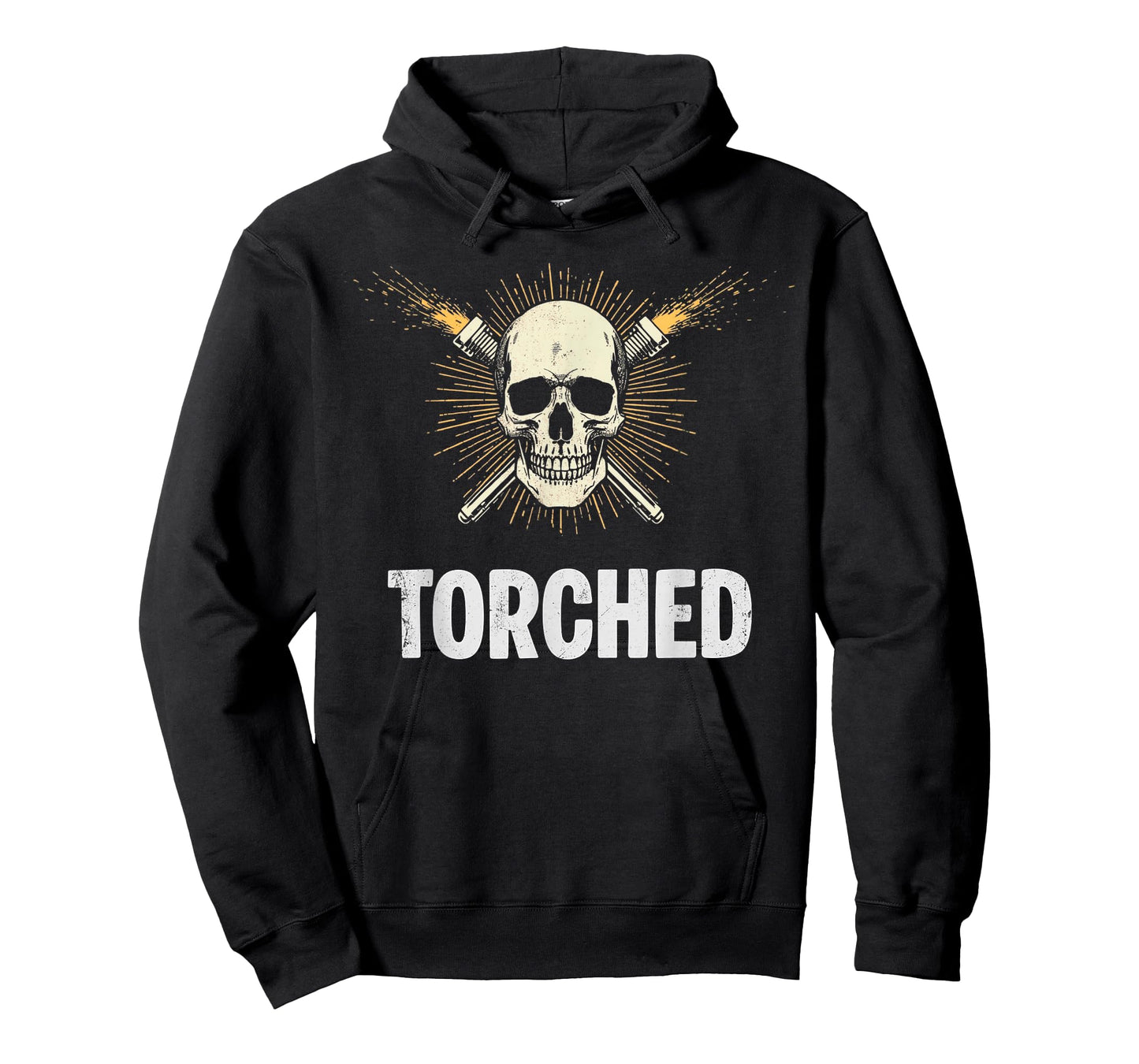 Torched Welder Skull Torch Art for Men T-Shirt