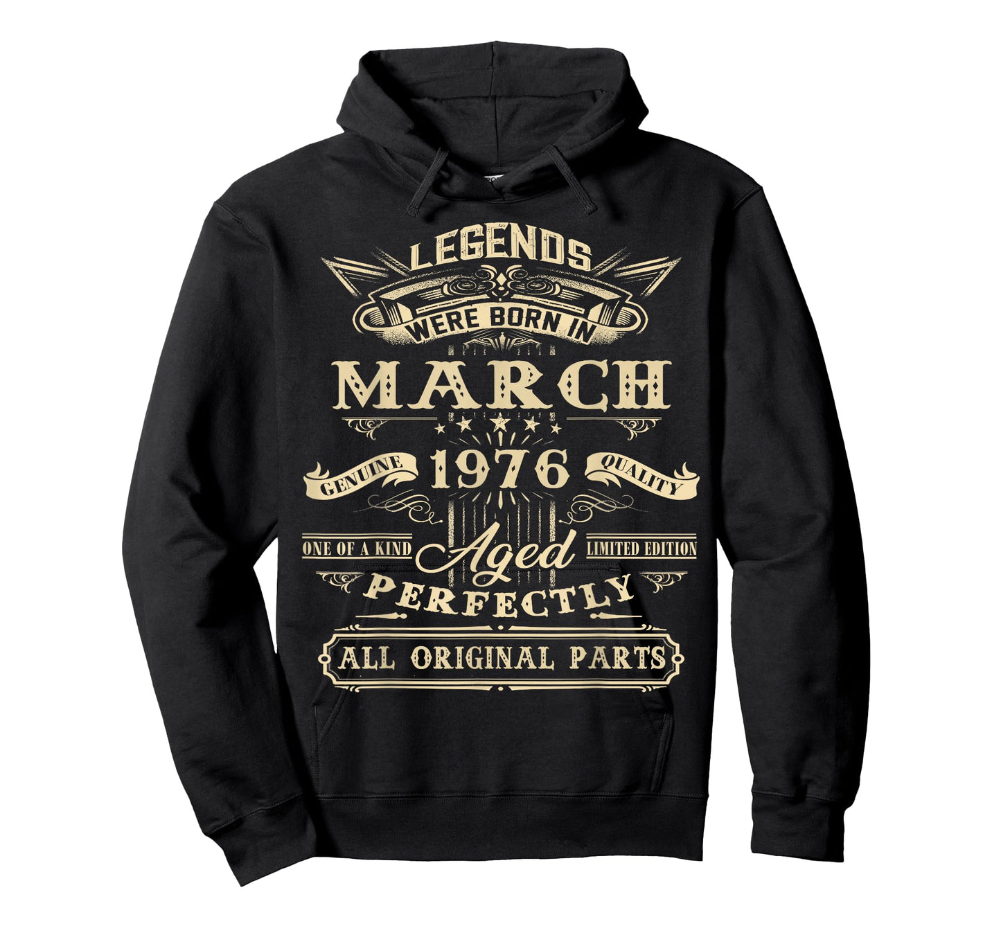50th Birthday Gift Legend Born in March 1976 50 Yrs Old T-Shirt