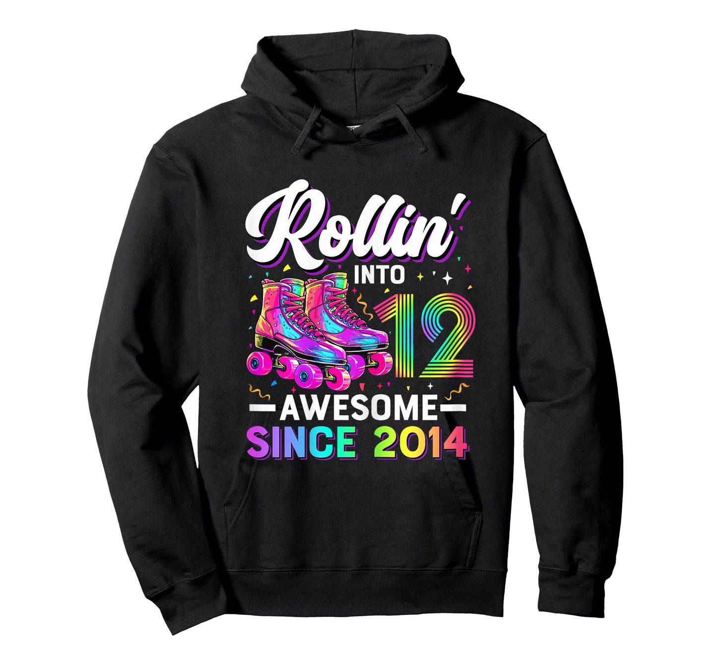 12th Birthday Shirt Girl 12 Year Old Roller Skate Skating T-Shirt