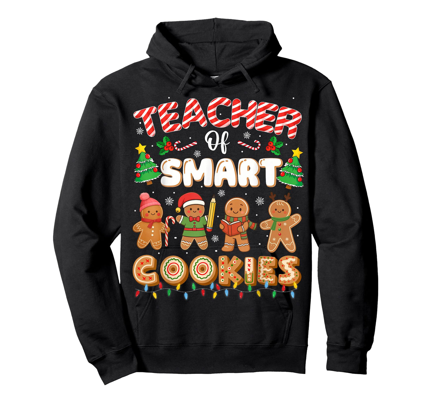 Christmas Teacher of Smart Cookies Funny Cute Gingerbread T-Shirt