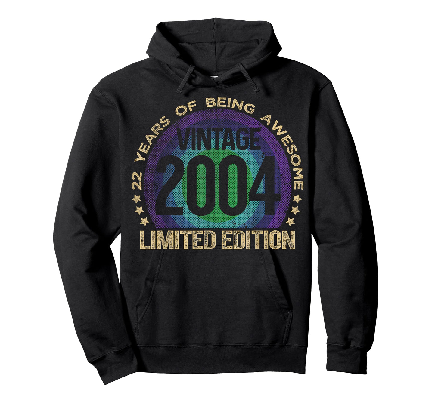 22 Year Old Gifts Vintage 2004 Limited Edition 22nd Birthday T-Shirt