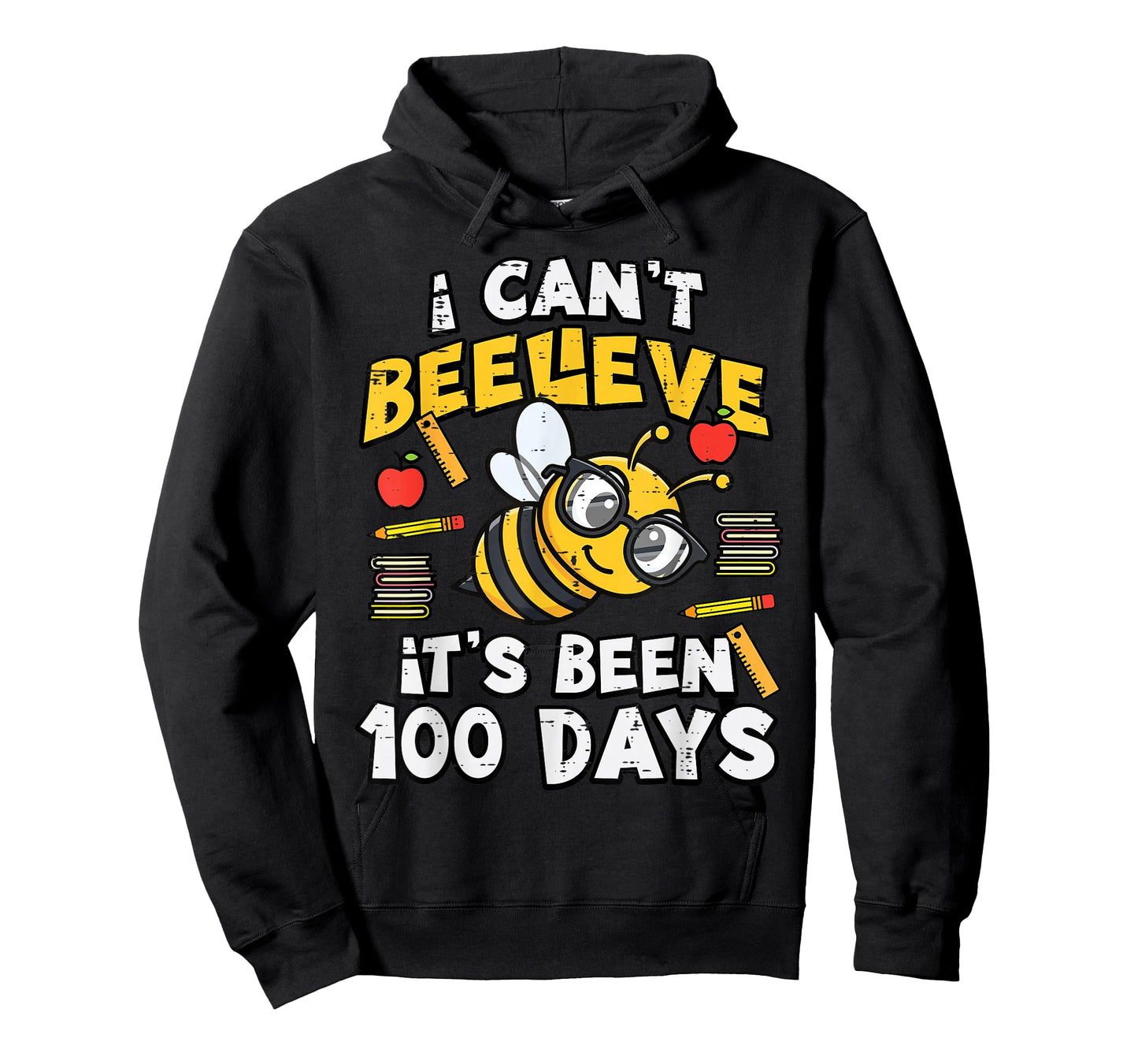 100 Days of School Bee Funny 100th Day Teacher Women Men Kid T-Shirt