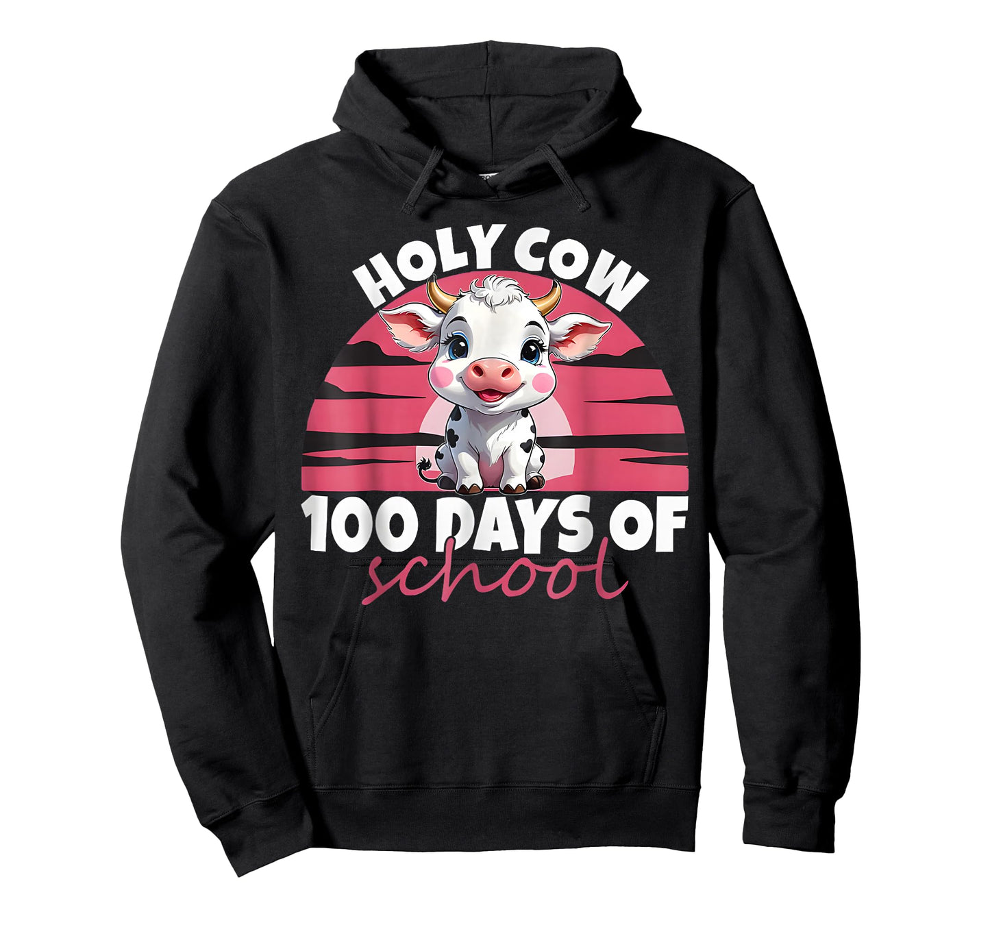 Holy Cow 100 Days of School Girls Womens T-Shirt