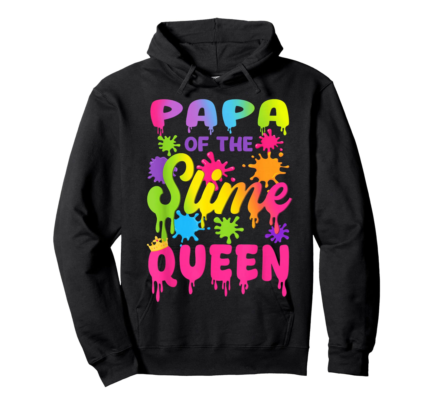 Papa of The Slime Queen Birthday Girl Family Party T-Shirt