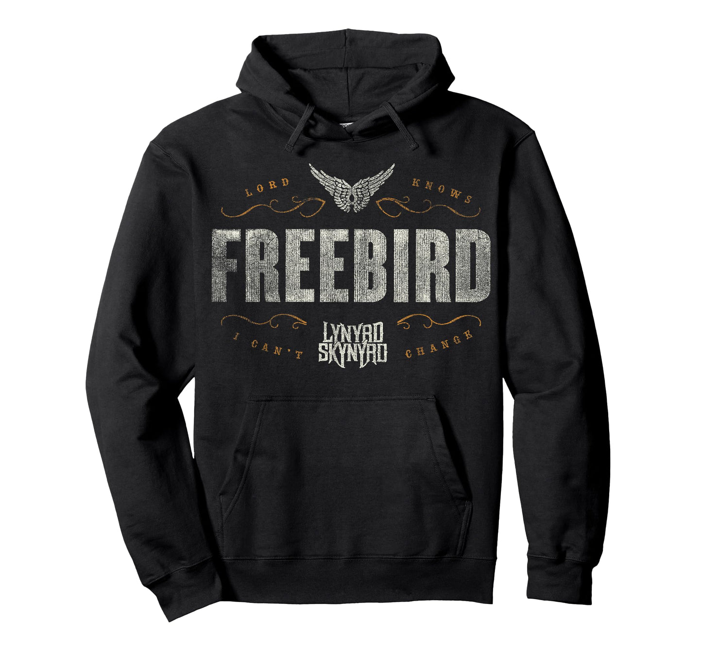 Lynyrd Skynyrd Logo Free Bird Lyrics Classic Rock 70s Retro T-Shirt