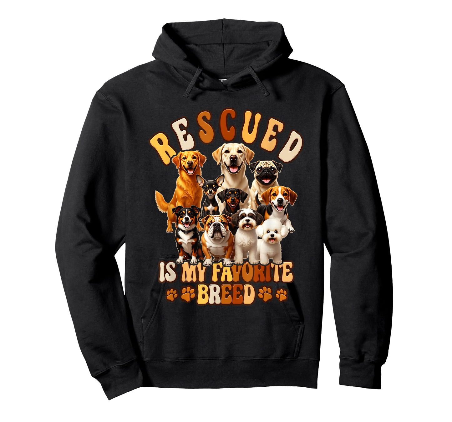 Rescued is My Favorite Breed Animal Rescue Dog Lover T-Shirt