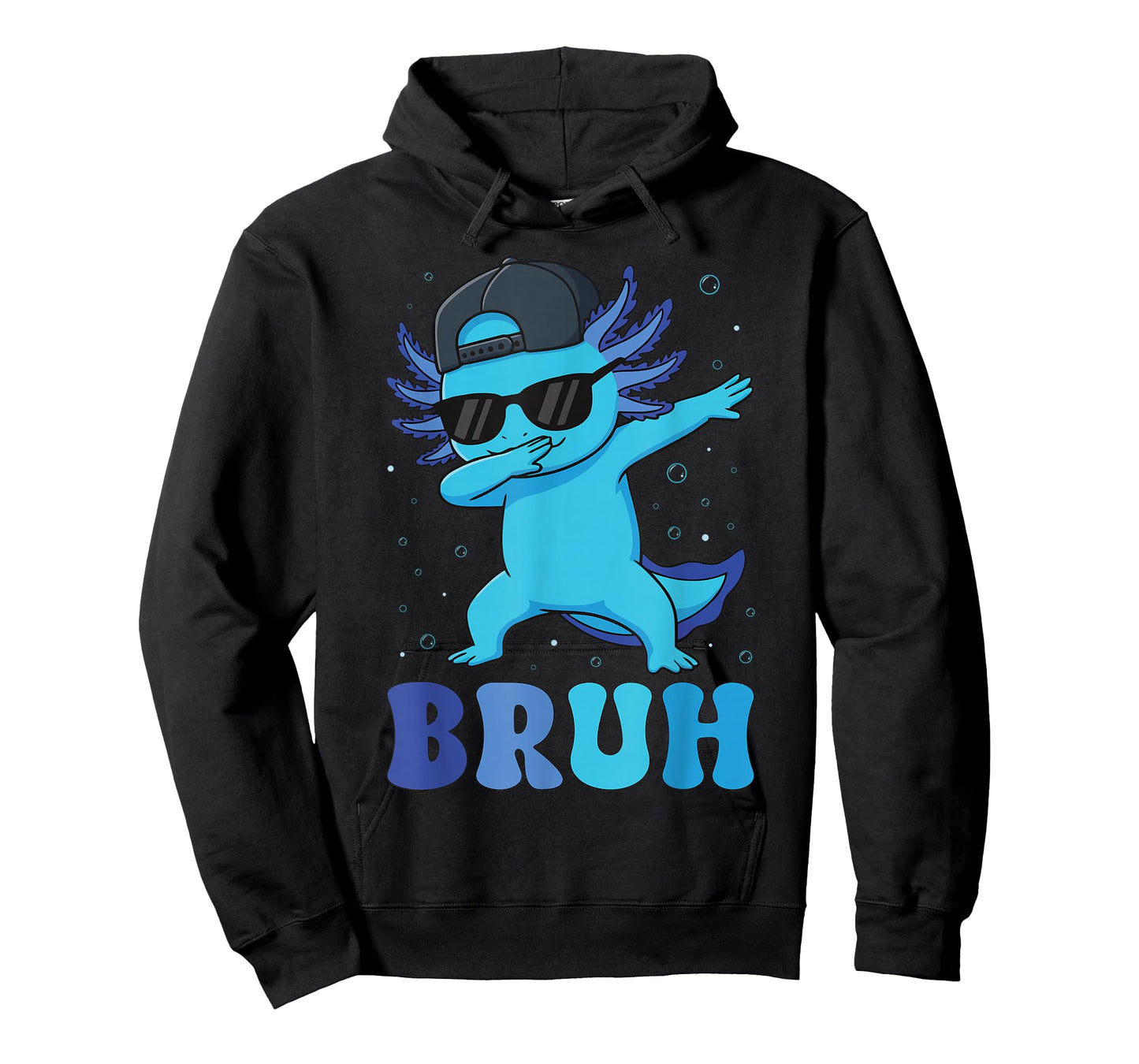 Bruh Dabbing Axolotl Funny Mens Kids Boys Teens Axolotls T-Shirt