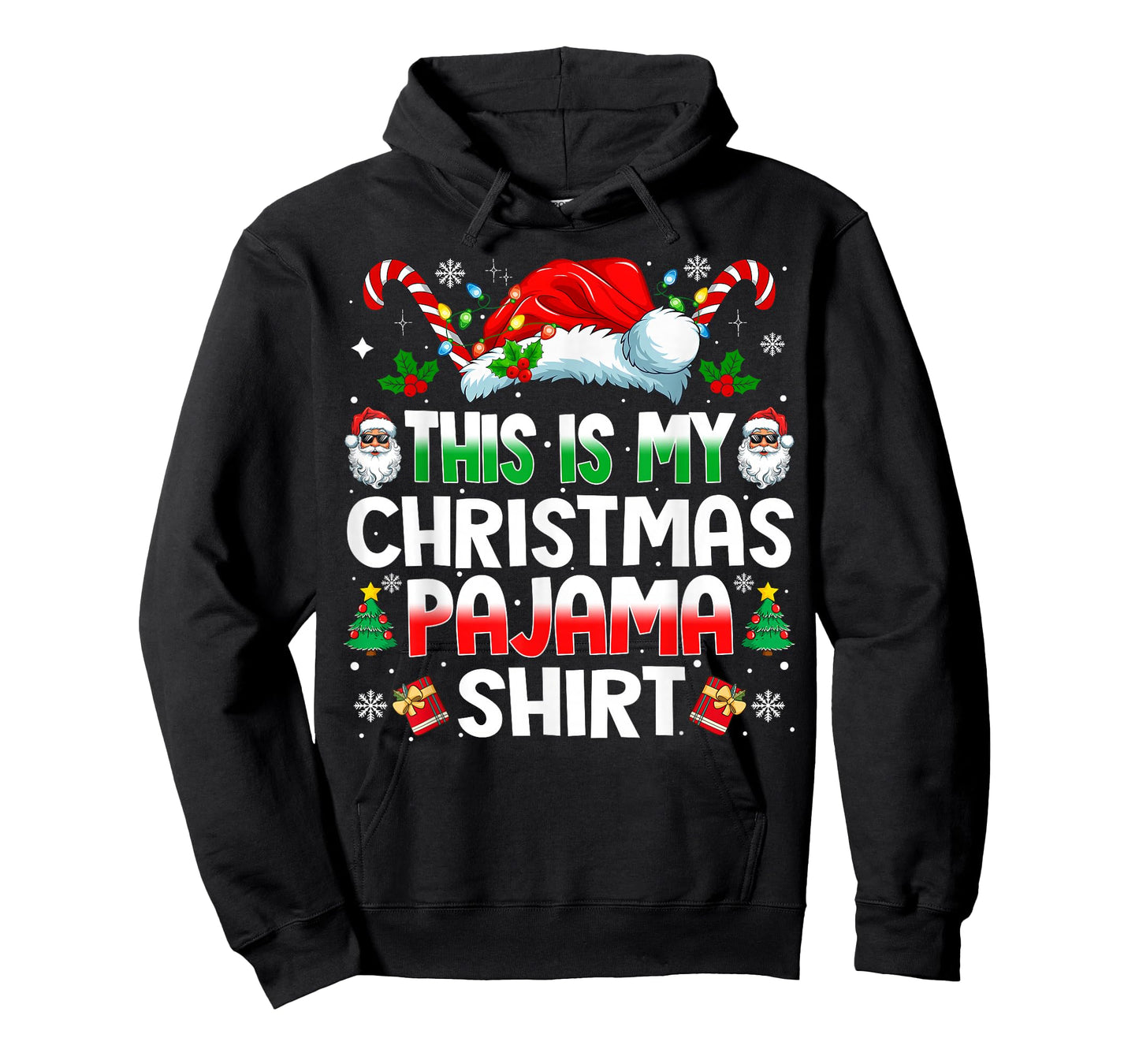 This is My Christmas Pajama Shirt Funny Xmas PJs Men Women T-Shirt