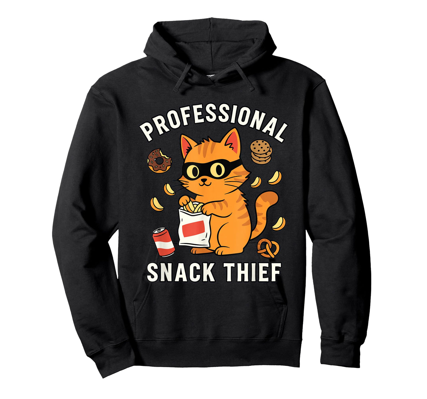 Professional Snack Thief Funny Cute Cat Food Lover Mom Dad T-Shirt