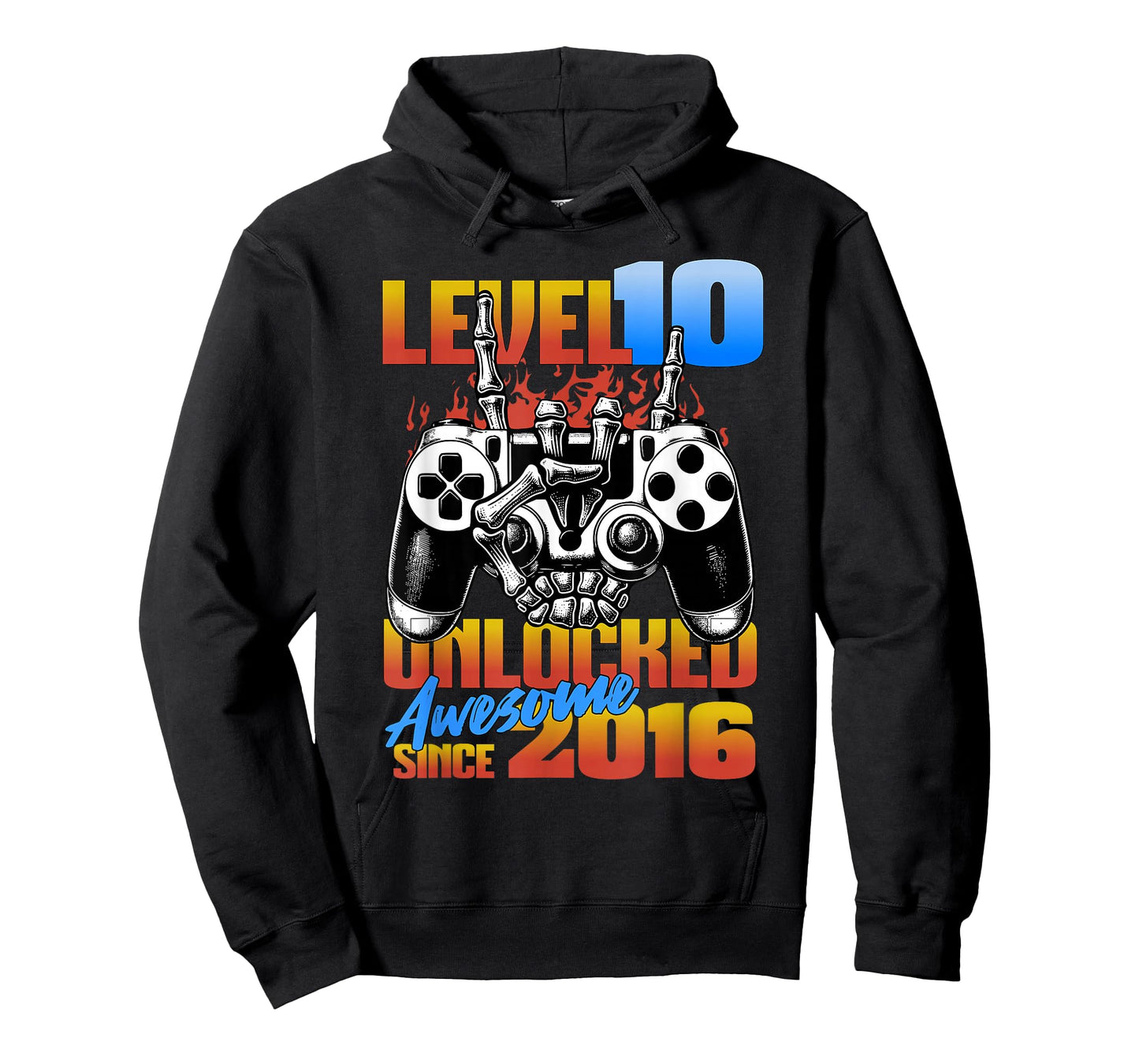 Level 10 Unlocked Awesome Since 2016 10th Birthday Boy T-Shirt