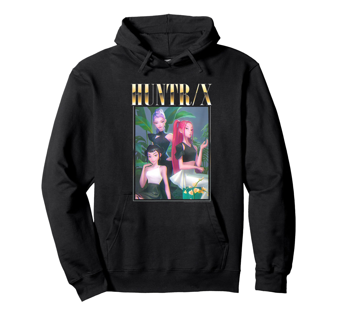 Kpop Demon Hunters Halloween Huntrix Gold Photocard T-Shirt