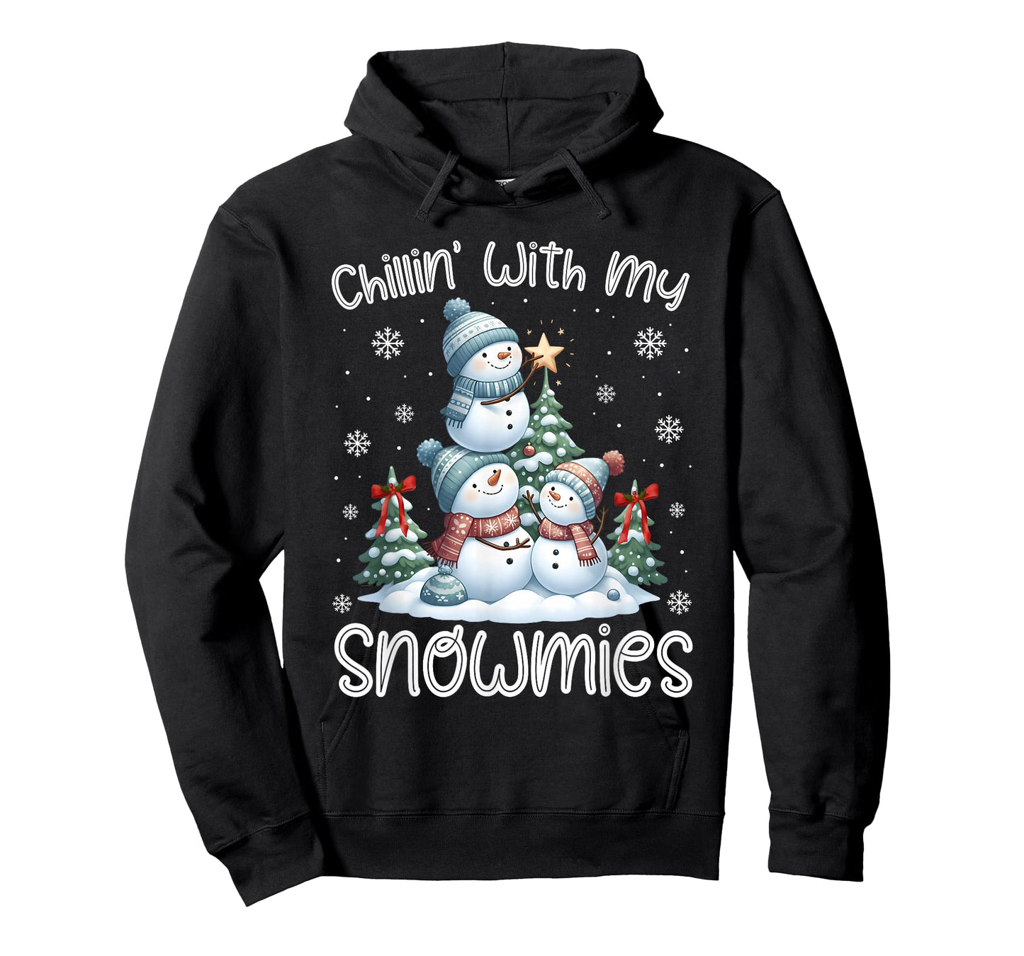 Chillin with My Snowmie Women Christmas Snowman Teacher Snow T-Shirt